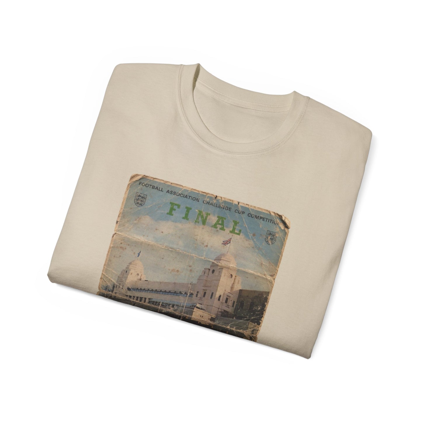 1973 FA Cup Final Programme Sunderland Leeds United Unisex Ultra Cotton Tee