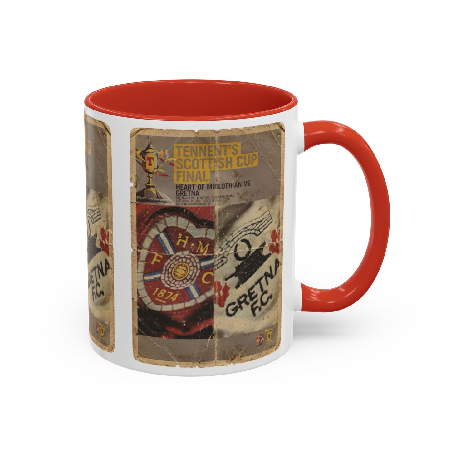 2006 Scottish Challenge Cup Final Hearts Gretna Accent Coffee Mug (11, 15oz)
