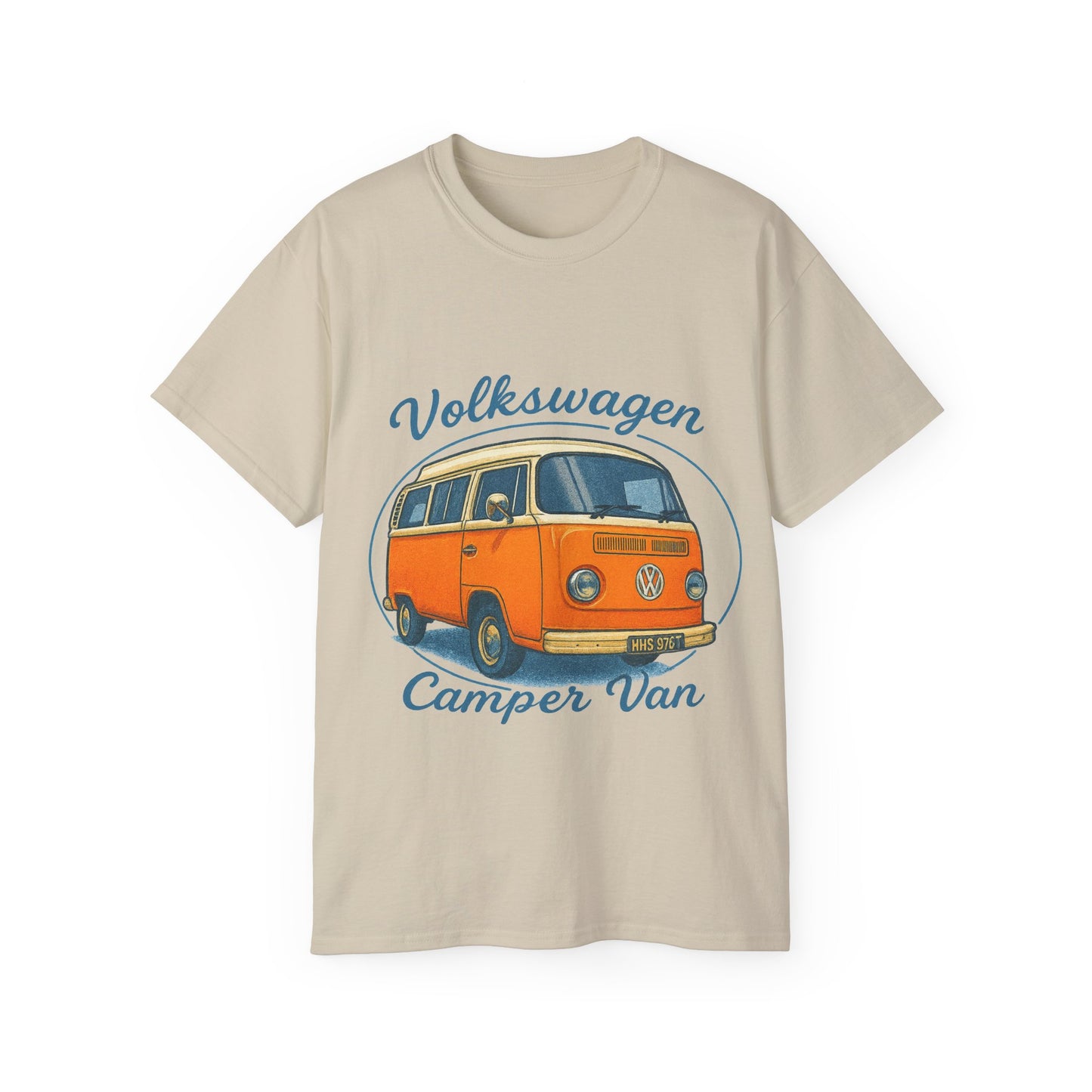 Vintage Volkswagen Camper Van Light Orange T-Shirt