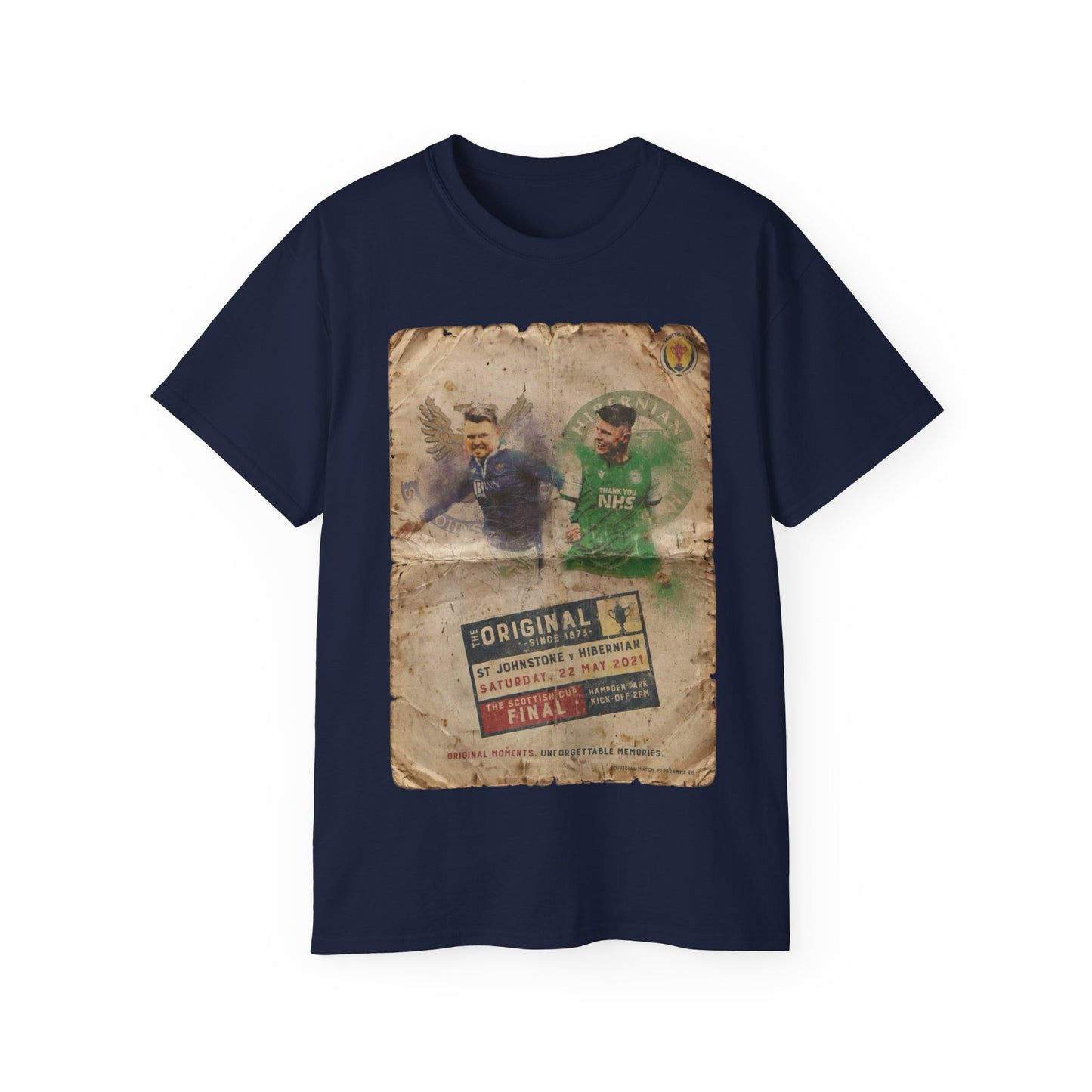 2021 Scottish challenge cup final St Johnstone Hibernian Programme Poster Unisex Ultra Cotton Tee