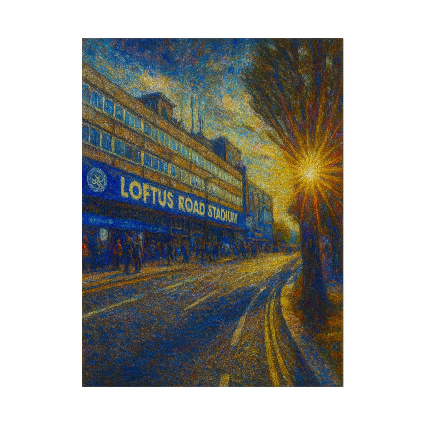 Queens Park Rangers Loftus Road Stadium Rolled Poster