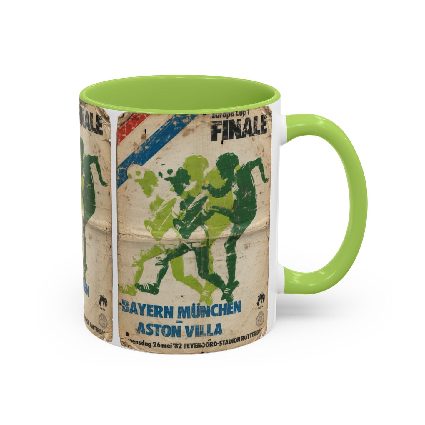 1982 European Cup Final Aston Villa Bayern Munich Poster Coffee Mug (11, 15oz)