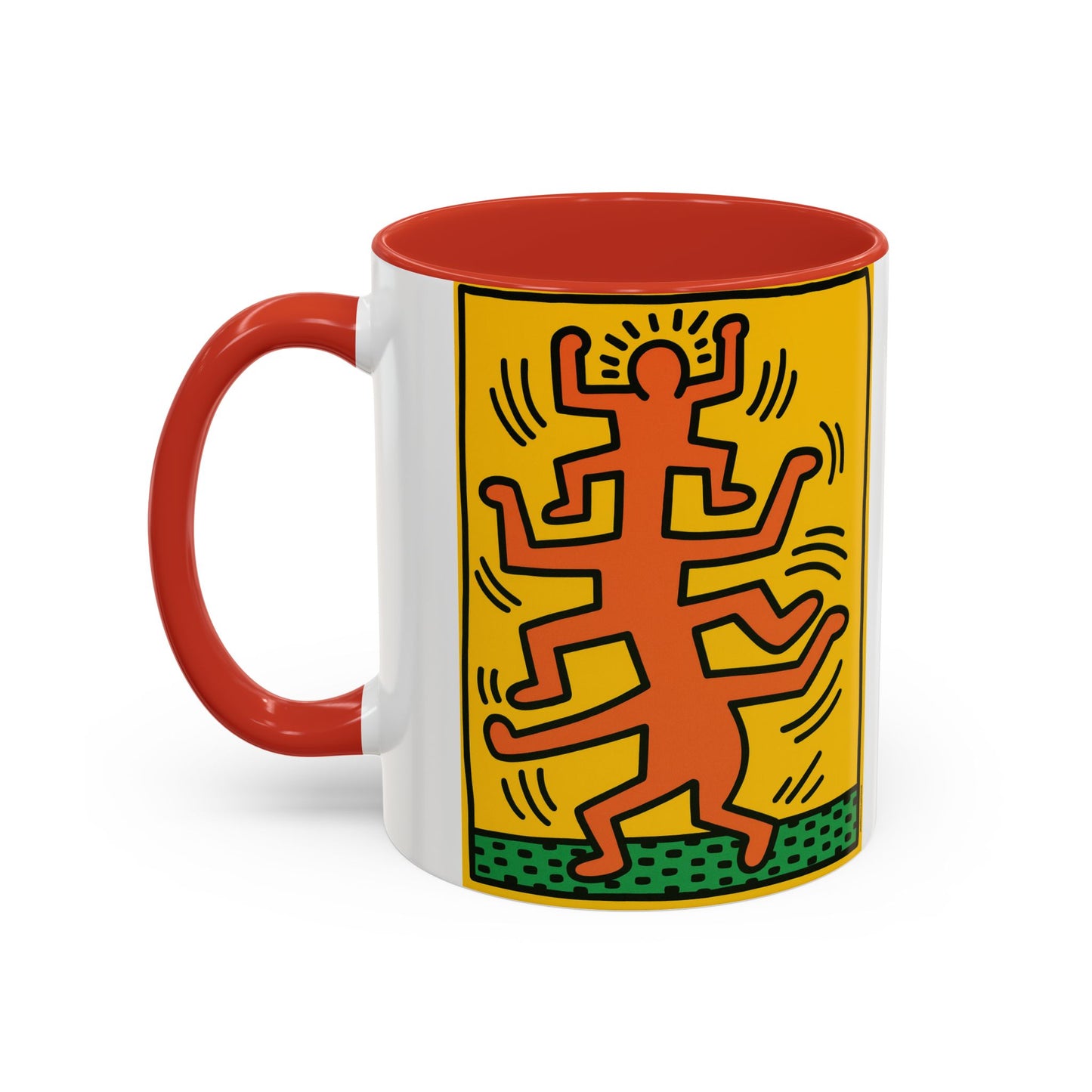 Keith Haring Plate No. 1 (from the Growing suite) Orange Mug