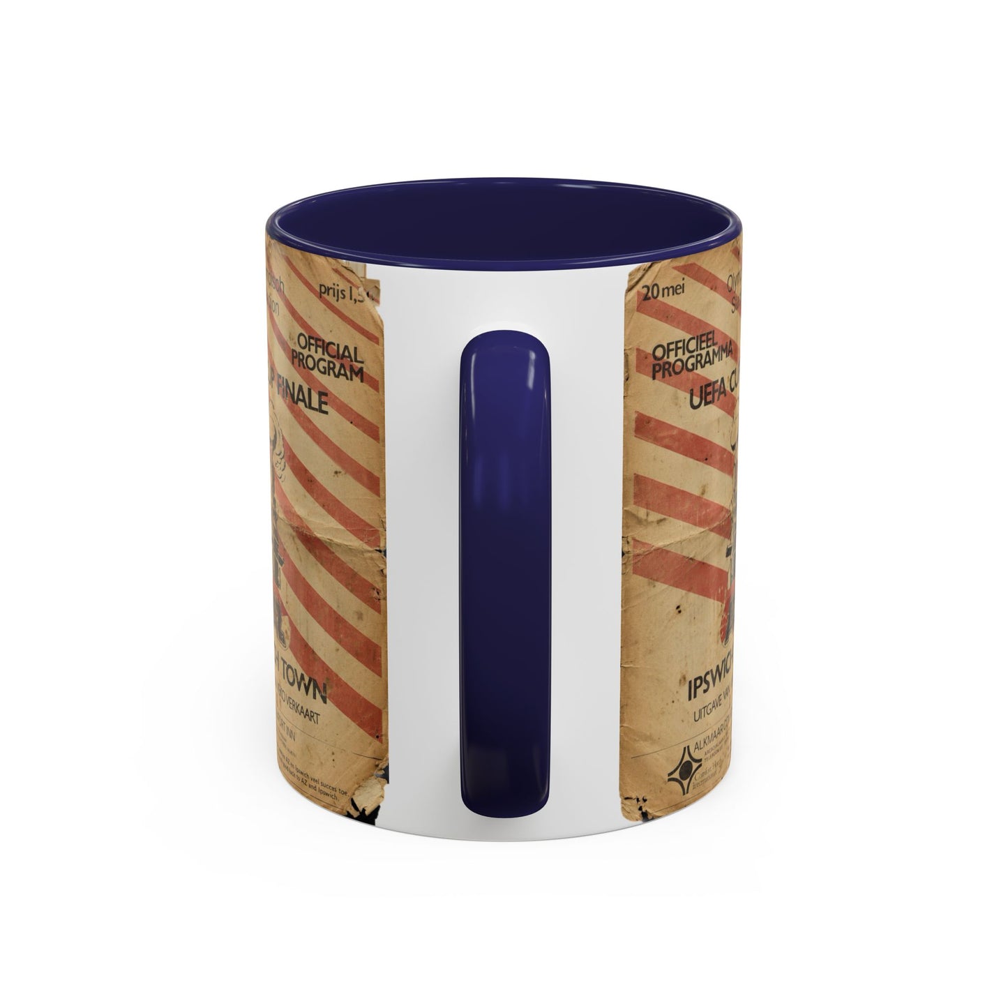 1981 UEFA Cup Final Ipswich Town AZ Alkmaar Programme Poster Accent Coffee Mug (11, 15oz)