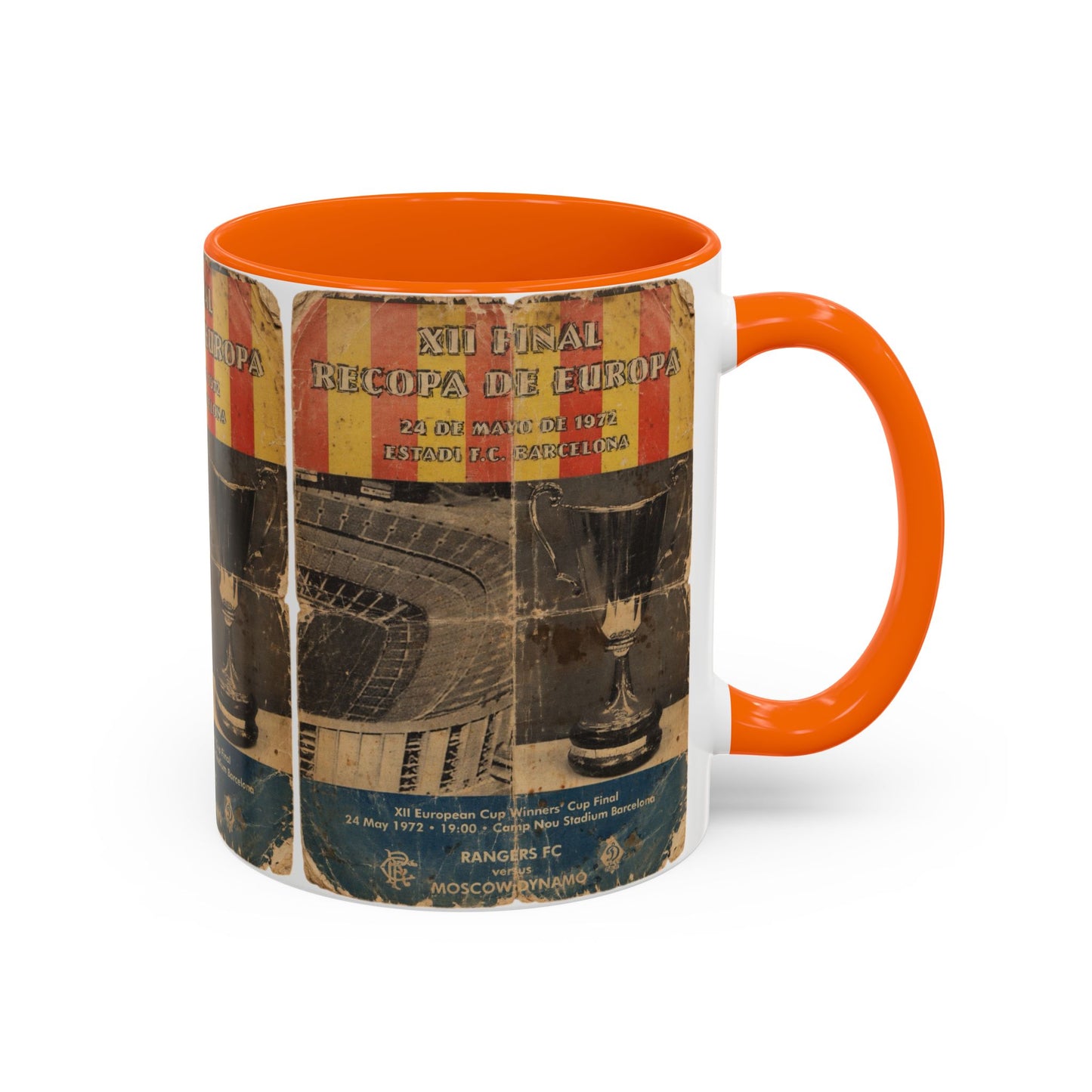 1972 European Cup Winners Cup Final Poster Accent Coffee Mug (11, 15oz)