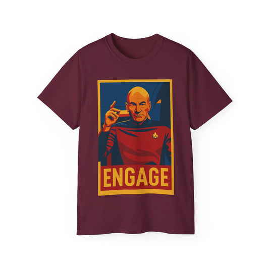 Captain Picard Engage T-Shirt