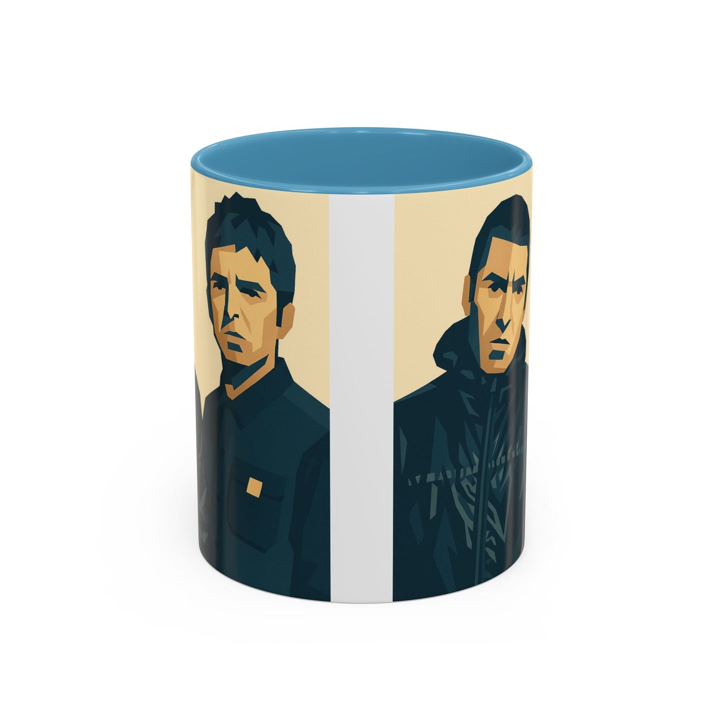 Oasis-Inspired Coffee Mug, Liam and Noel Gallagher
