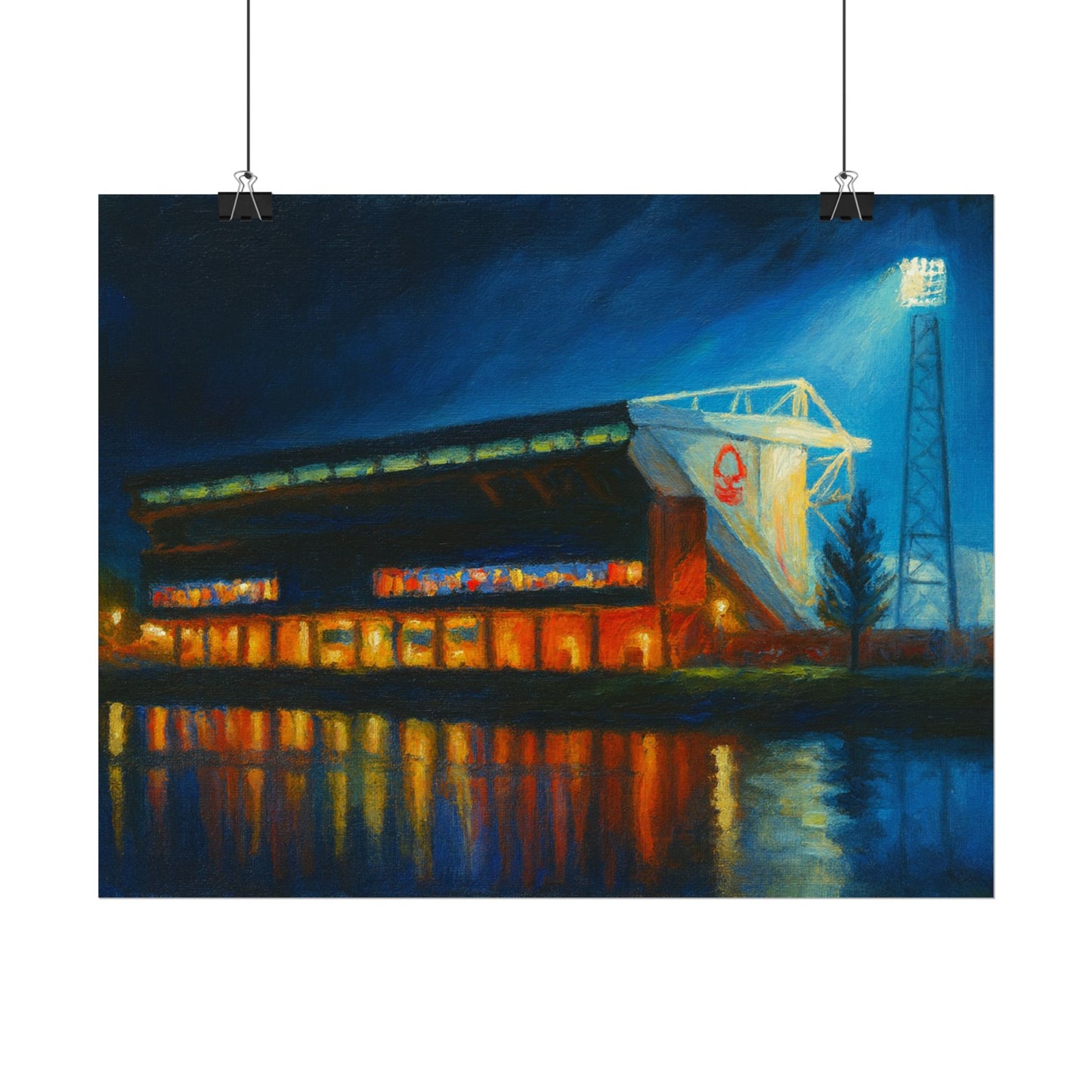 Nottingham Forest City Ground Art Poster
