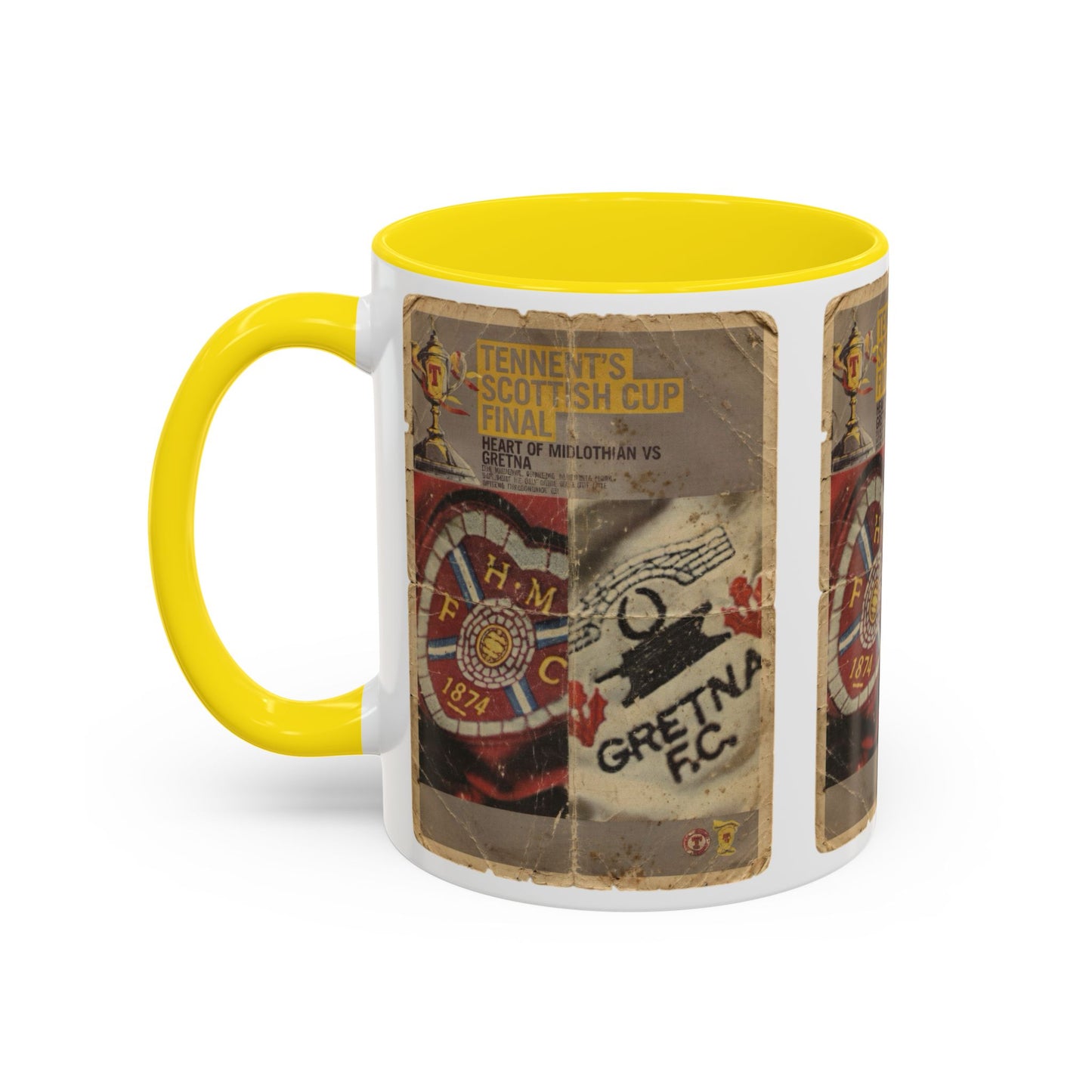2006 Scottish Challenge Cup Final Hearts Gretna Accent Coffee Mug (11, 15oz)