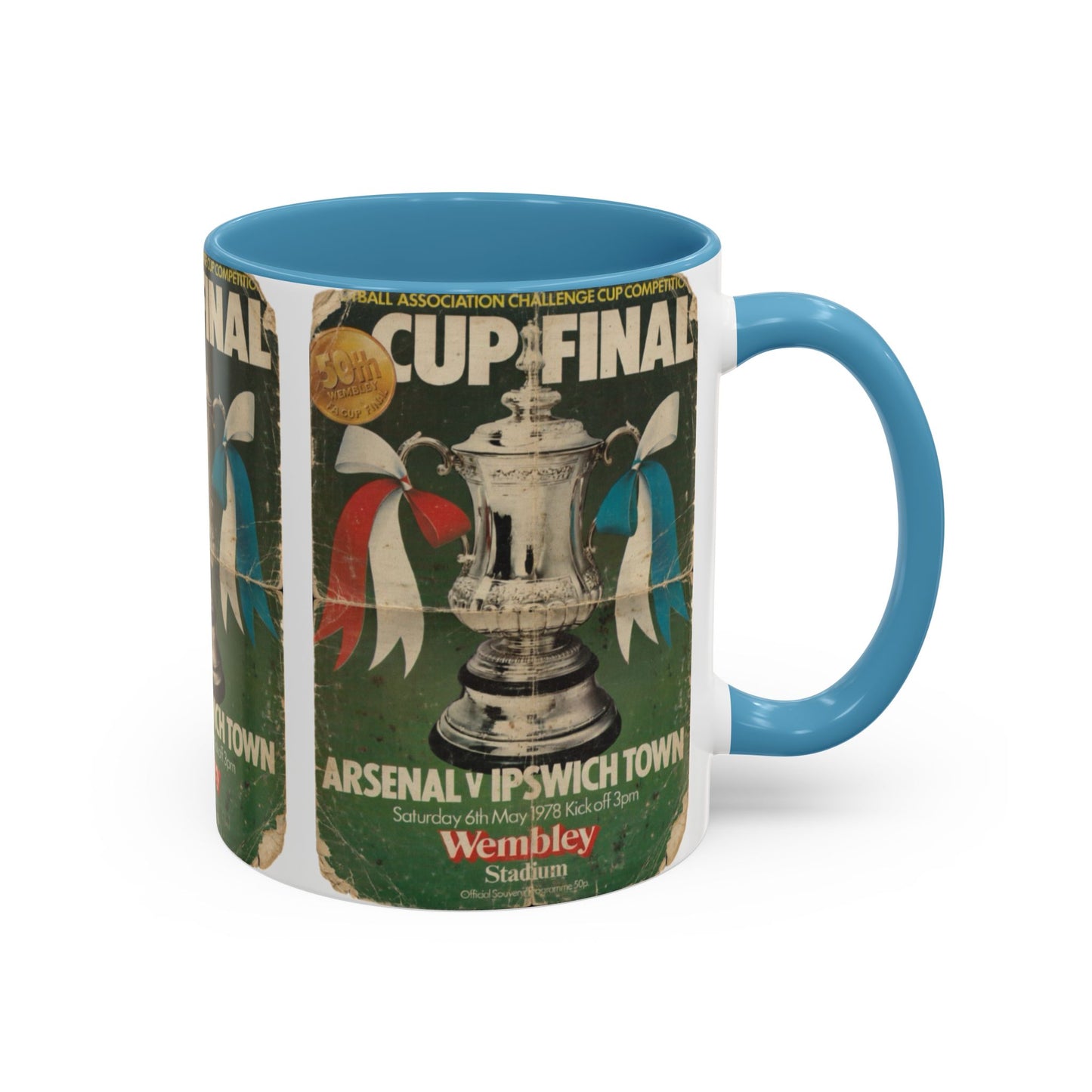 1978 FA Cup Final Programme Ipswich Town Arsenal Poster Accent Coffee Mug (11, 15oz)