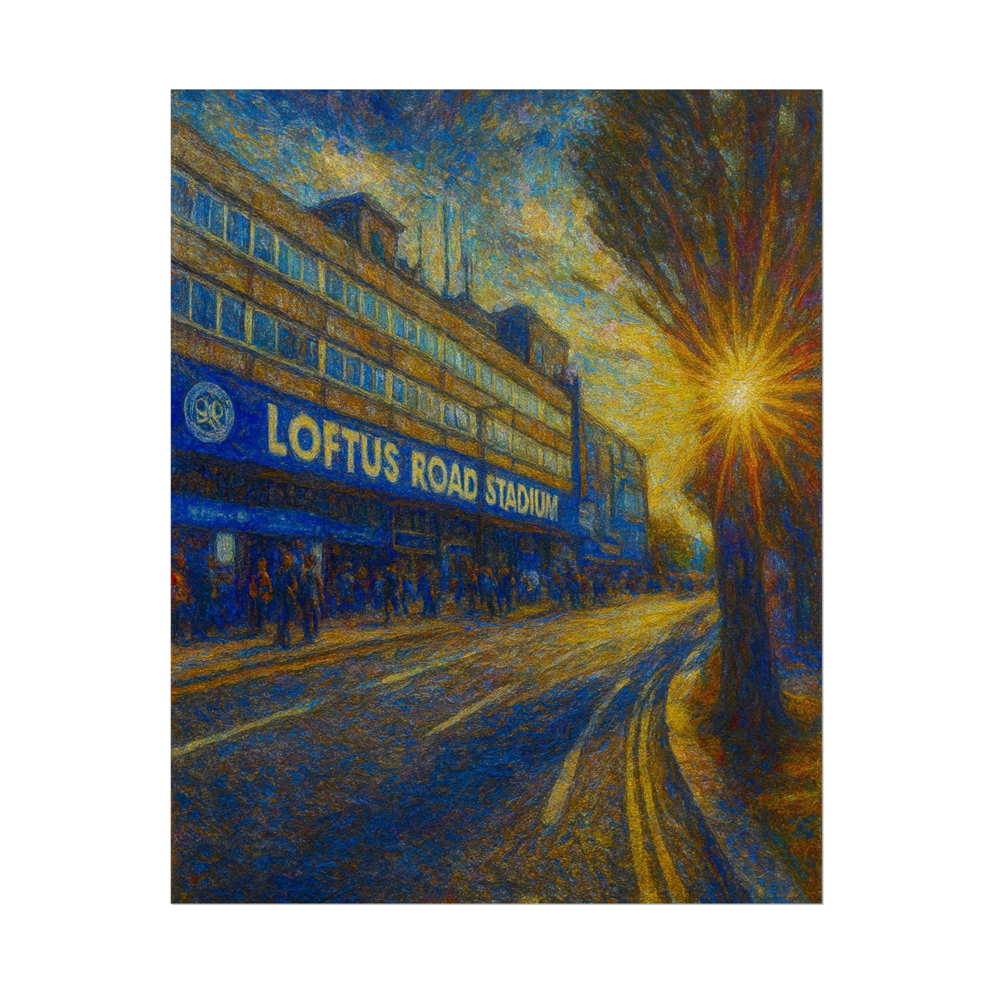 Queens Park Rangers Loftus Road Stadium Rolled Poster