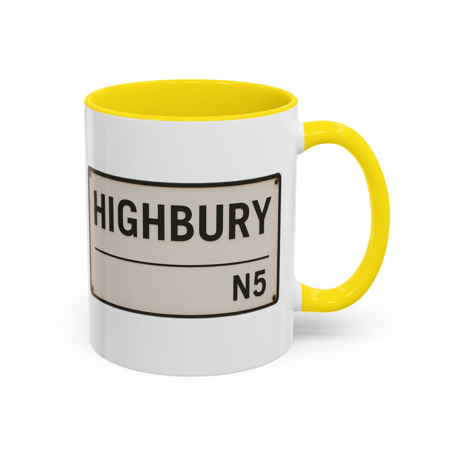 Highbury Arsenal Road Sign Mug