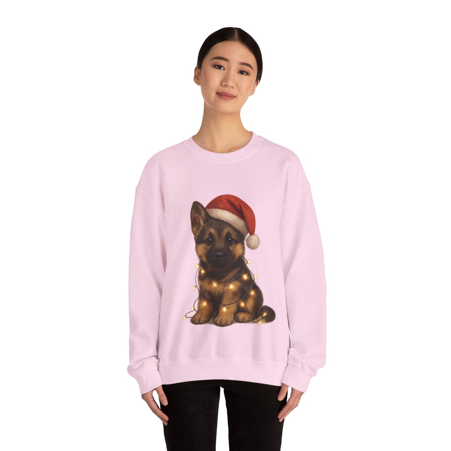 Alsatian Puppy Christmas Dog Sweatshirt