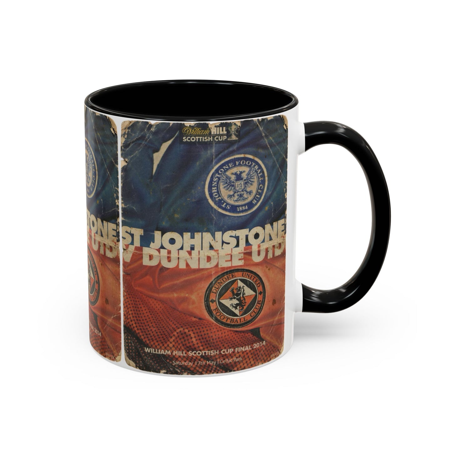 2014 Scottish Challenge Cup Final Dundee United St Johnstone Programme Poster Accent Coffee Mug (11, 15oz)