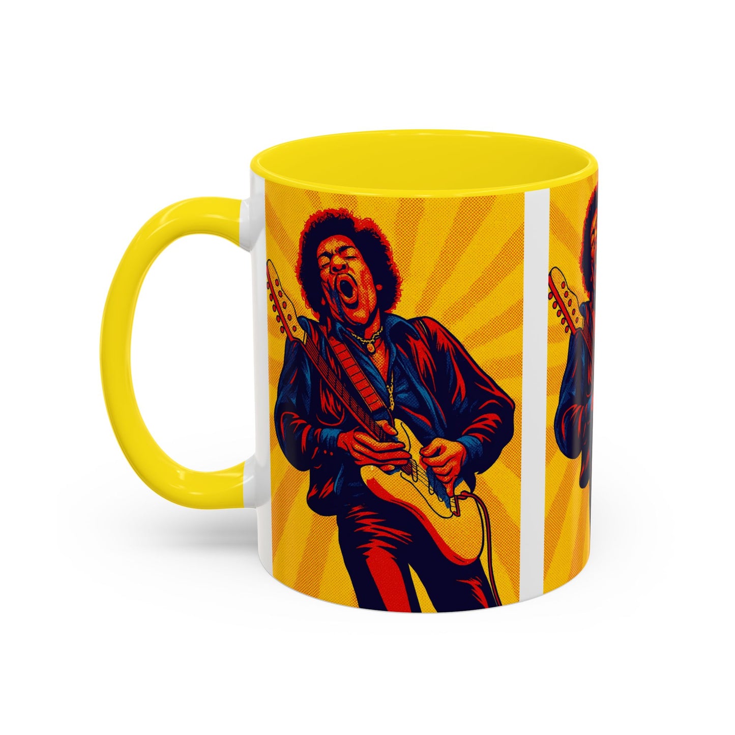 Jimi Hendrix Guitar Pop Art Mug