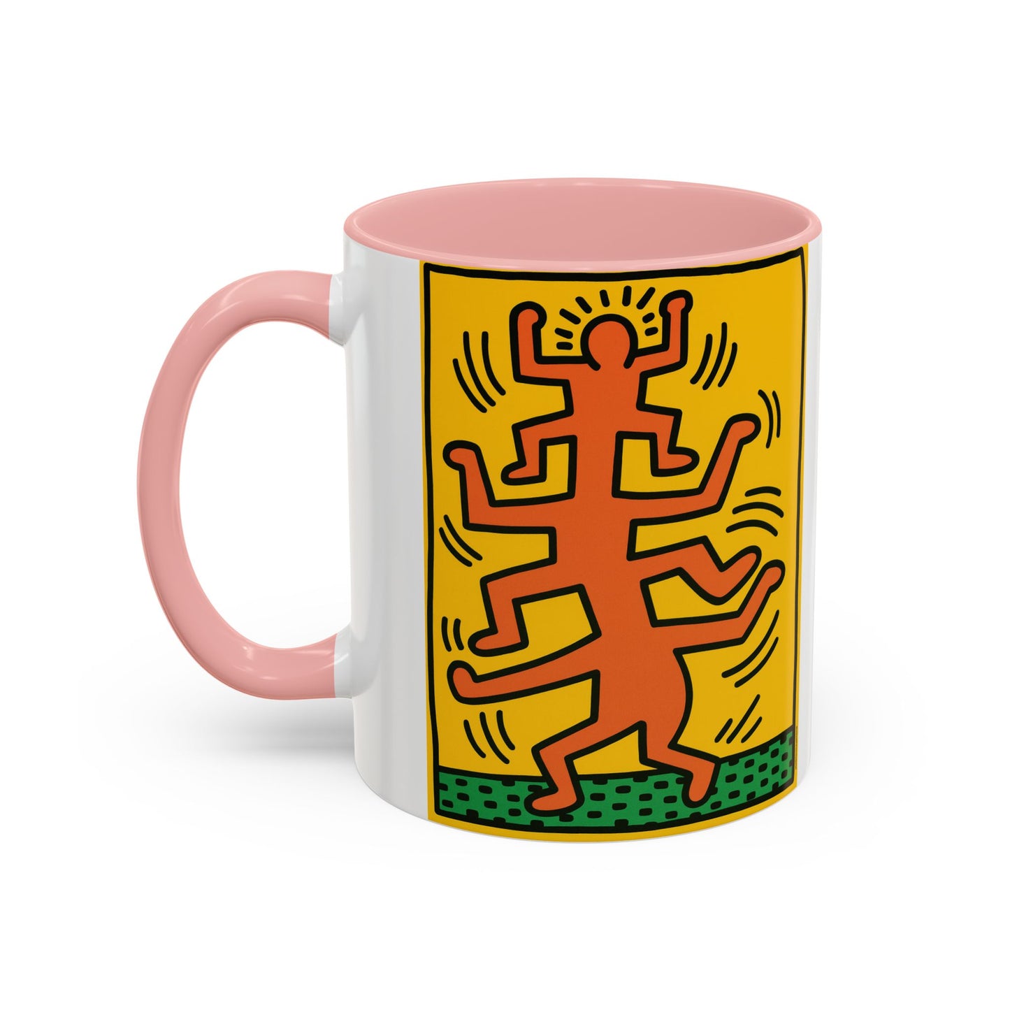 Keith Haring Plate No. 1 (from the Growing suite) Orange Mug