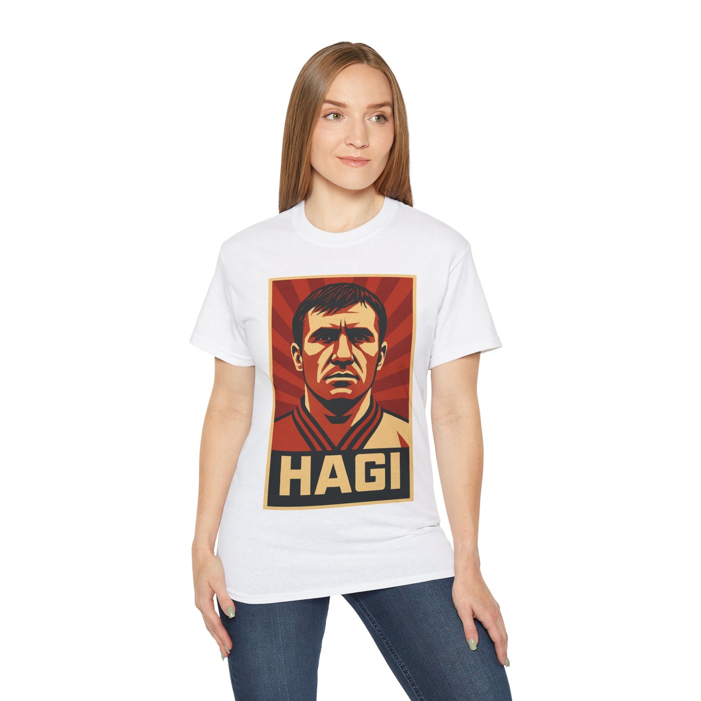 Gheorghe Hagi Propaganda Poster - Romania