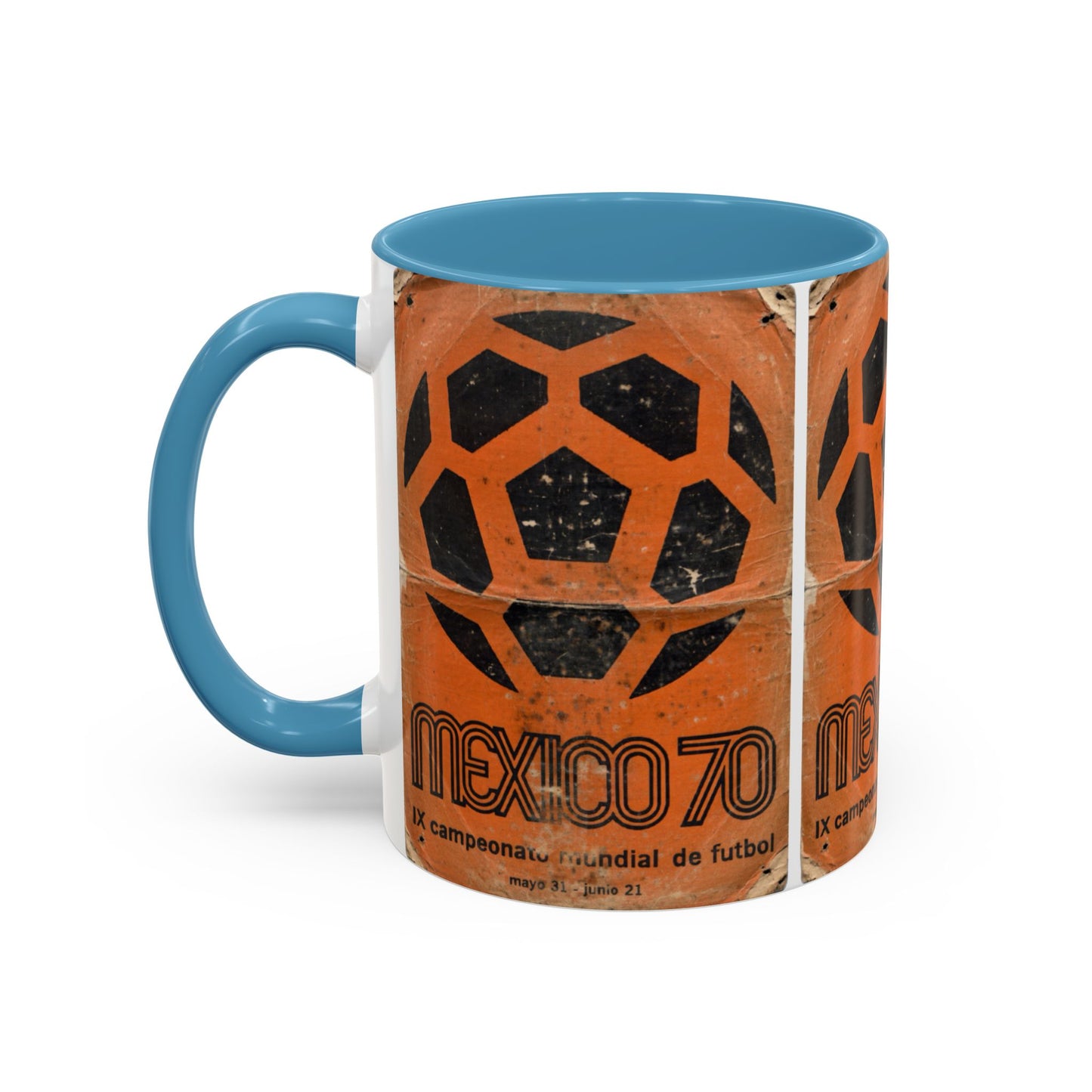 Mexico 70 World Cup Poster Orange  Coffee Mug (11, 15oz)