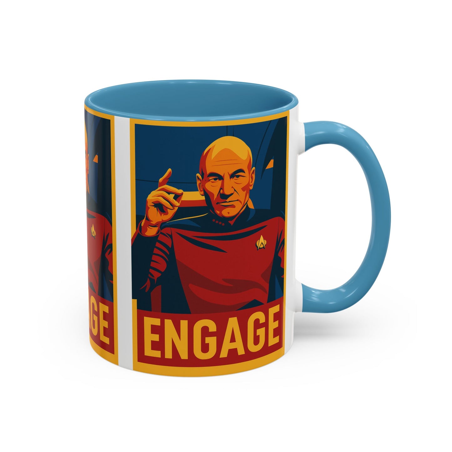 Captain Picard Engage Mug