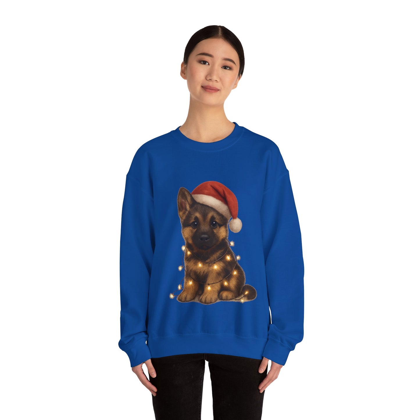 Alsatian Puppy Christmas Dog Sweatshirt