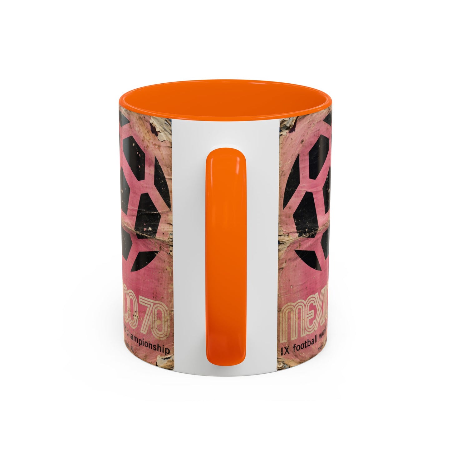 Mexico 70 World Cup Poster Pink Coffee Mug (11, 15oz)