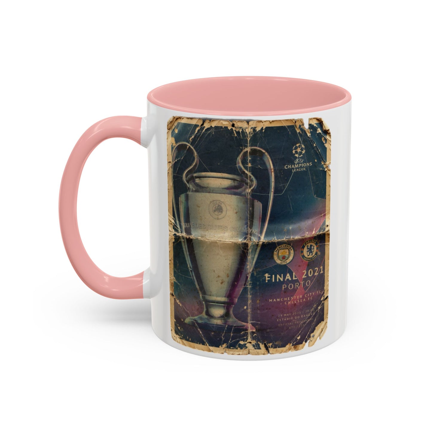 2021 UCL Final Chelsea Manchester City Poster Accent Coffee Mug (11, 15oz)