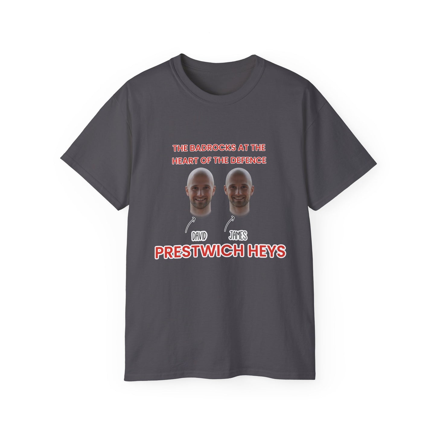 The Badrocks at the heart of the defence - James and David Badrock Prestwich Heys Unisex Ultra Cotton Tee