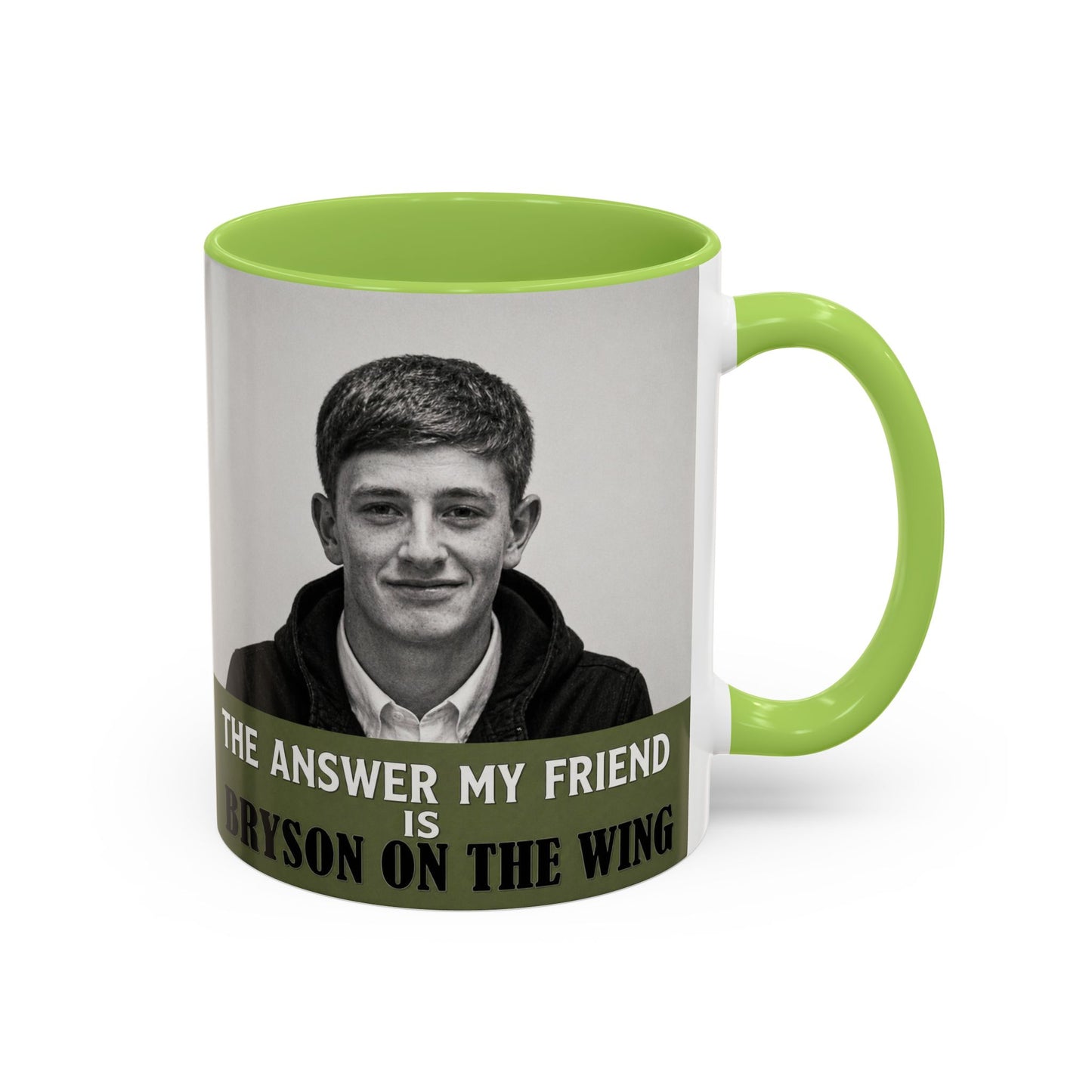 Bryson Appleton The Answer My Friend - Prestwich Heys Accent Coffee Mug (11, 15oz)