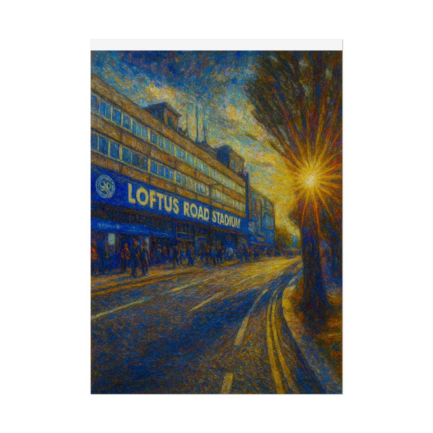 Queens Park Rangers Loftus Road Stadium Rolled Poster