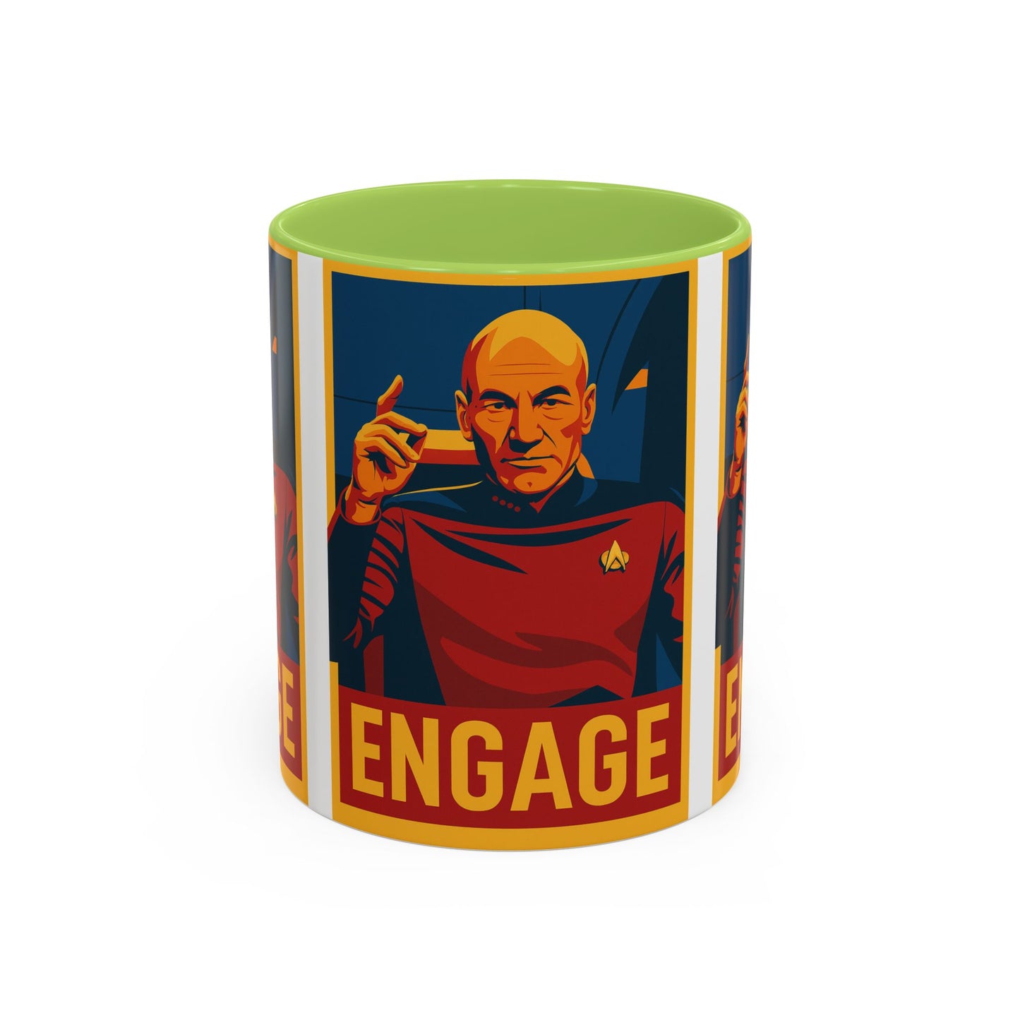 Captain Picard Engage Mug