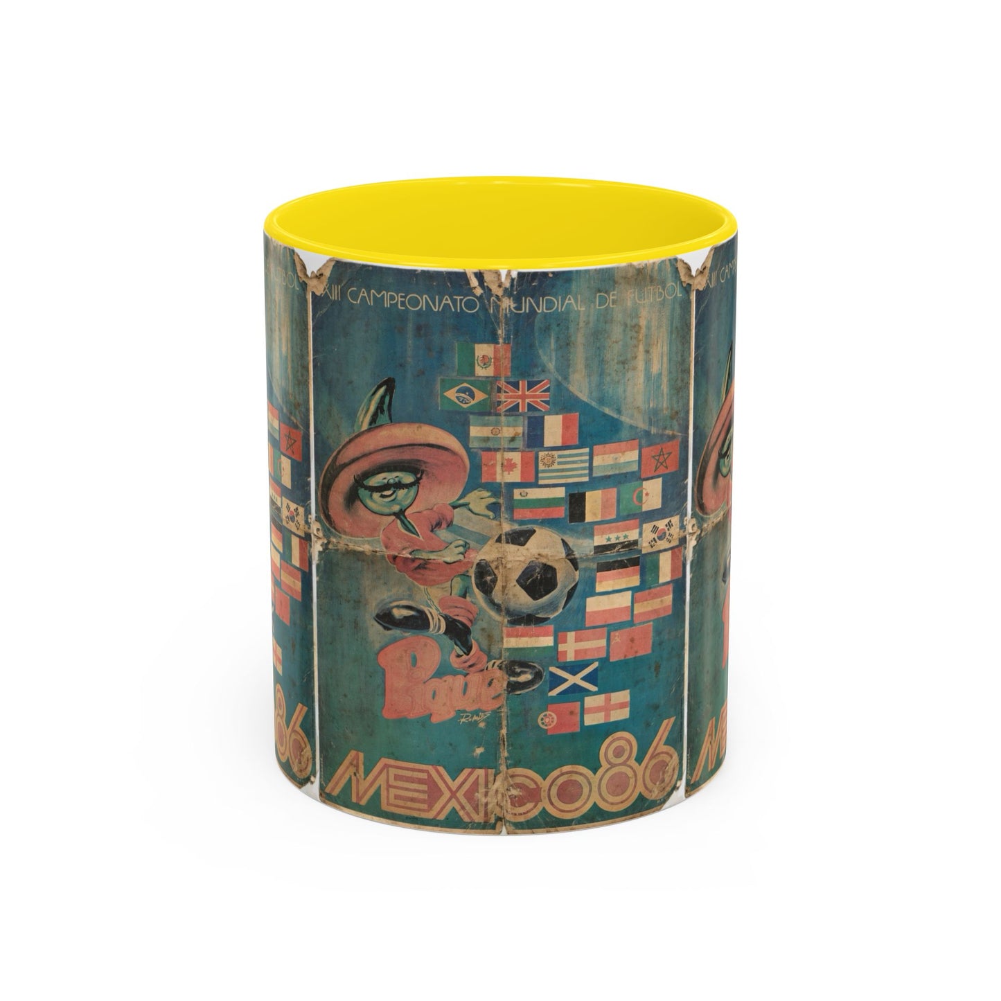 Mexico 86 Poster Pique Kick Coffee Mug (11, 15oz)