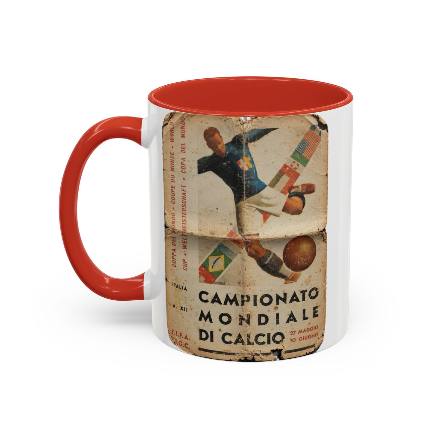 Italy 1934 World Cup Poster Coffee Mug (11, 15oz)