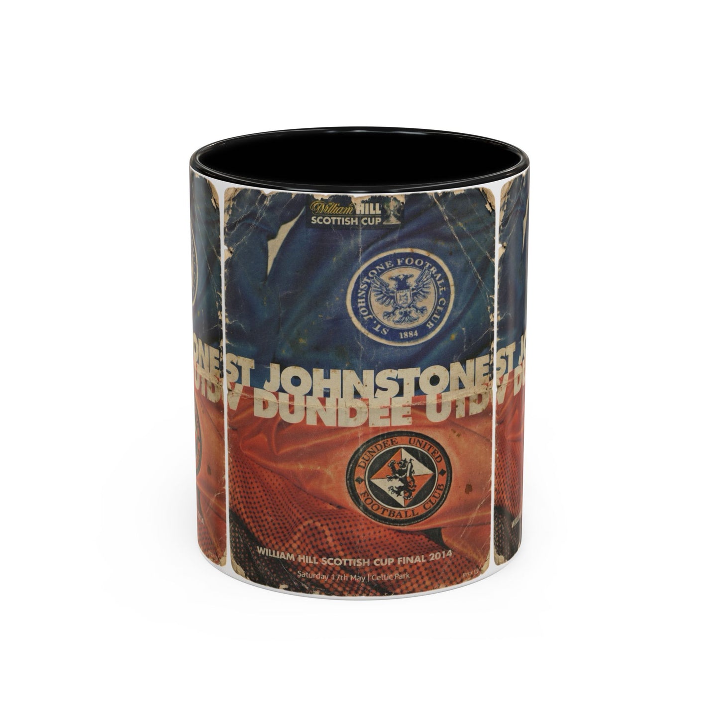 2014 Scottish Challenge Cup Final Dundee United St Johnstone Programme Poster Accent Coffee Mug (11, 15oz)