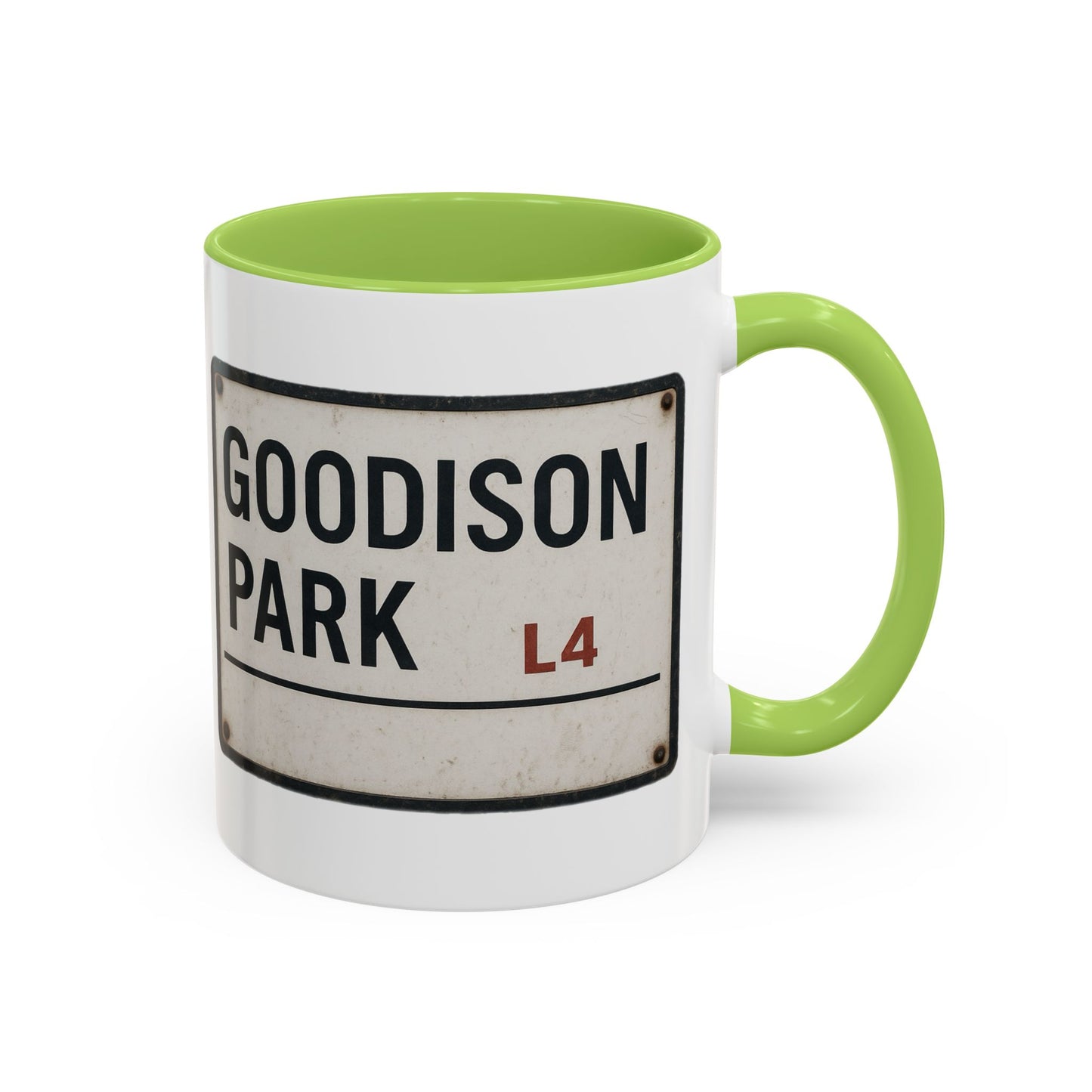 Goodison Park Everton Road Sign Mug