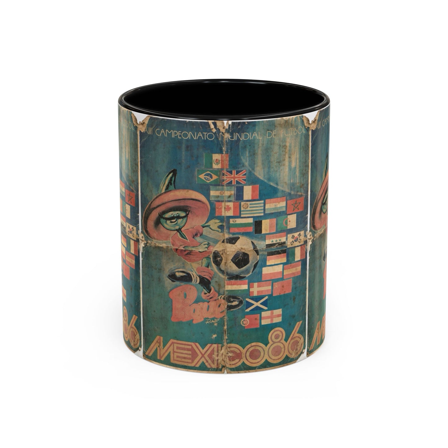 Mexico 86 Poster Pique Kick Coffee Mug (11, 15oz)