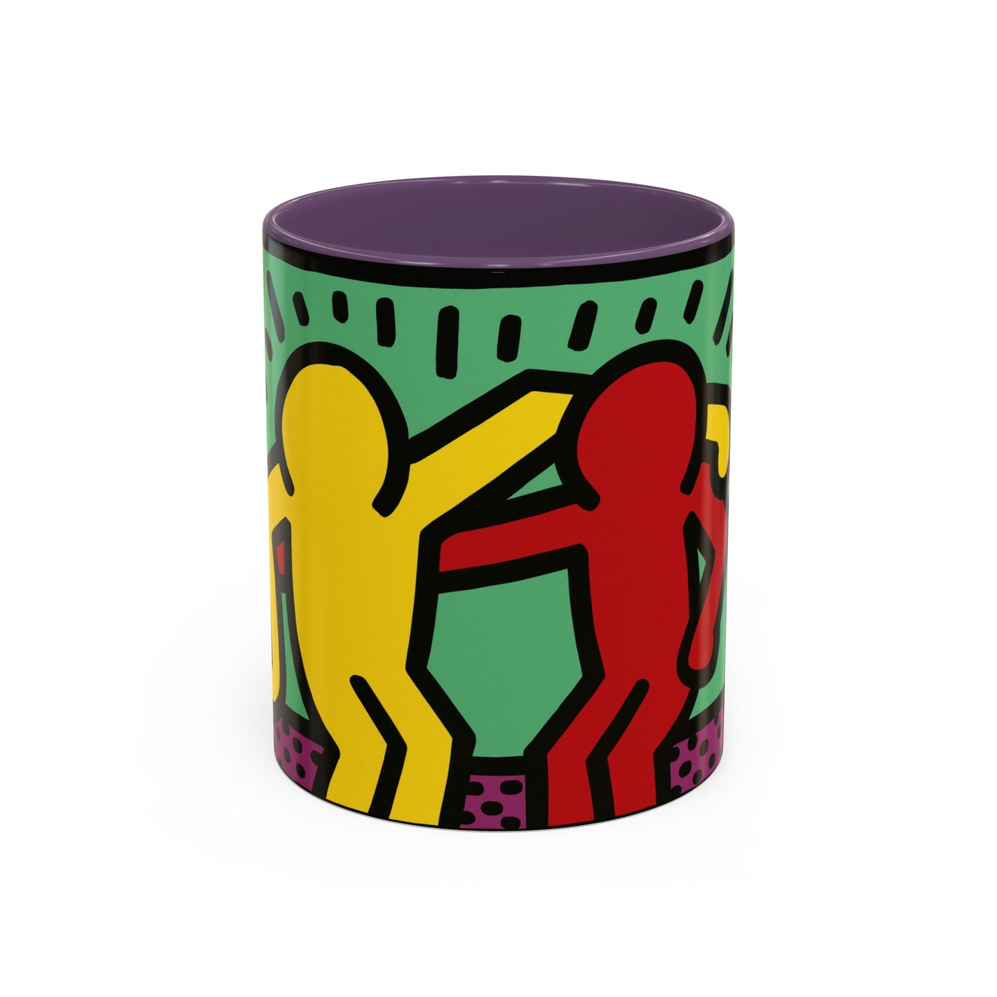 Keith Haring Pop Shop Red and Yellow Mug