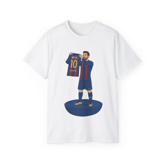 Lionel Messi Cartoon Subbuteo T-Shirt - Barcelona