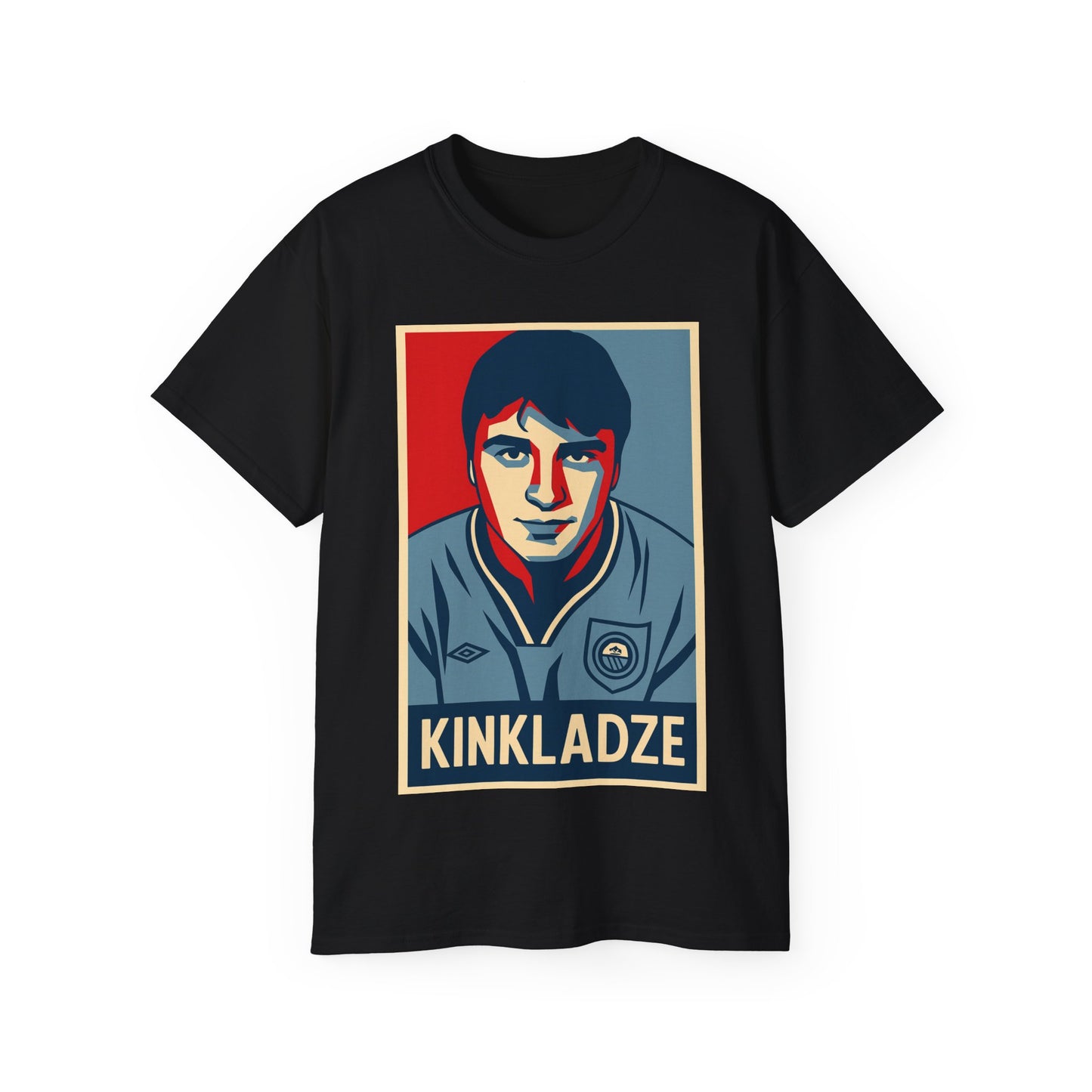 Georgi Kinkladze Hope Poster T-Shirt - Manchester City