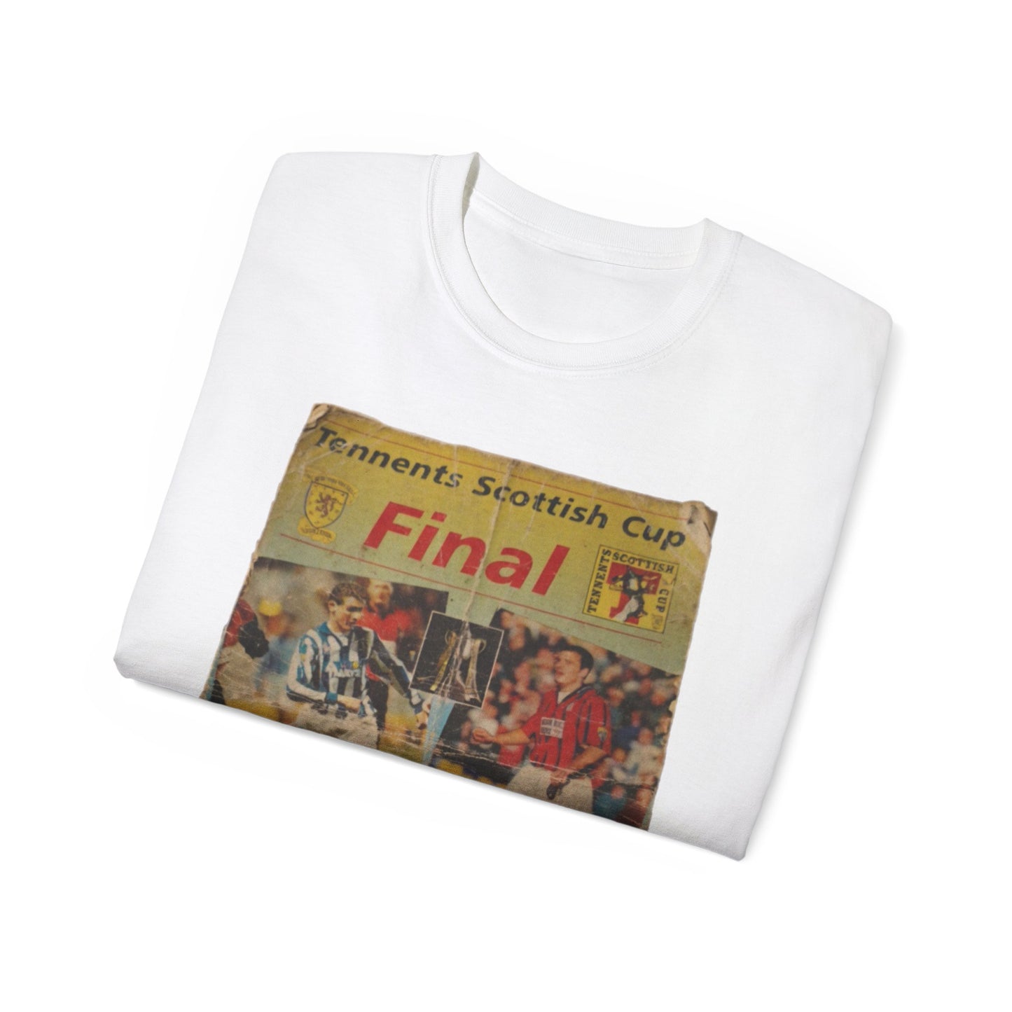 1997 Scottish Challenge Cup Final Programme Poster Unisex Ultra Cotton Tee
