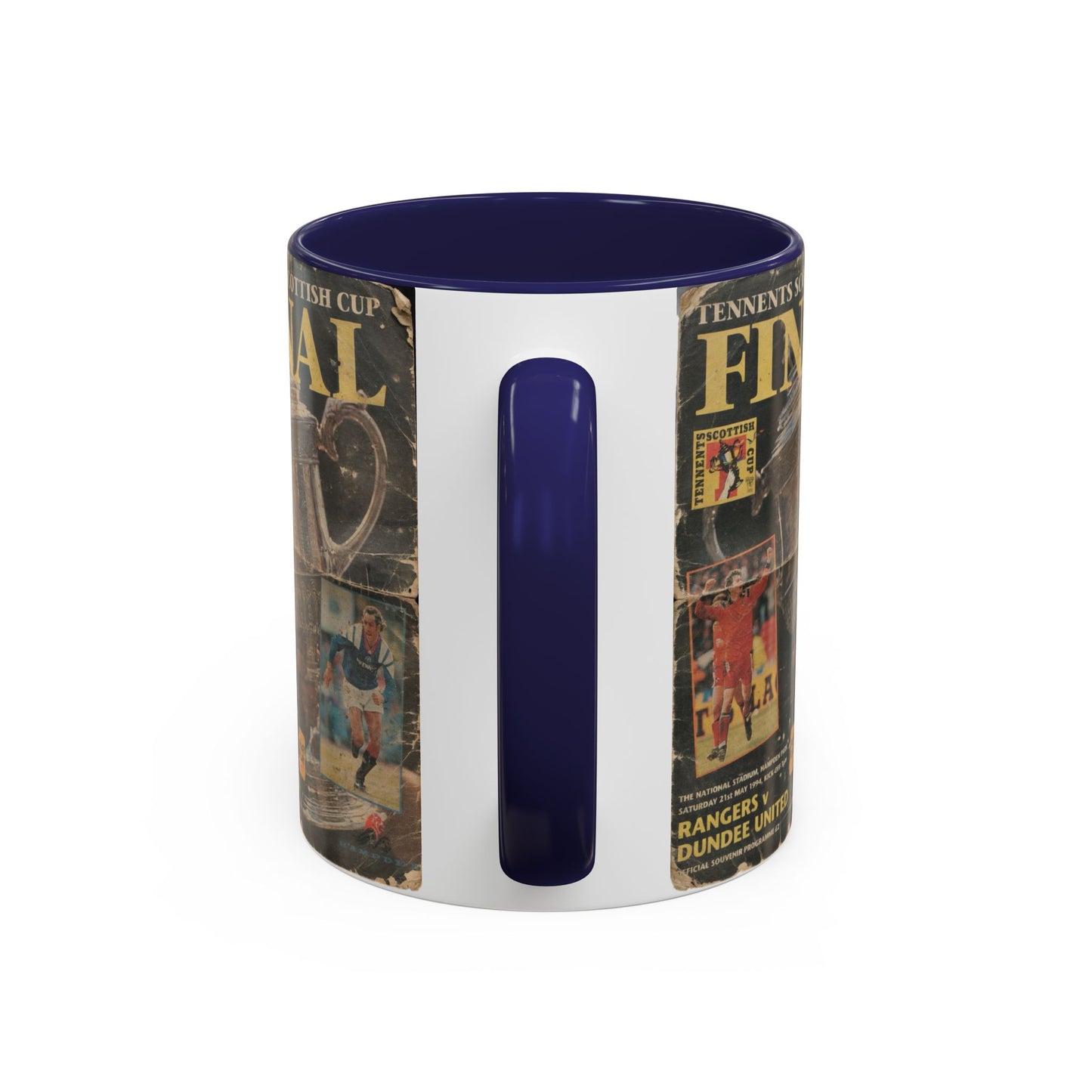 1994 Scottish Challenge Cup Final Dundee United Rangers Programme Poster Accent Coffee Mug (11, 15oz)