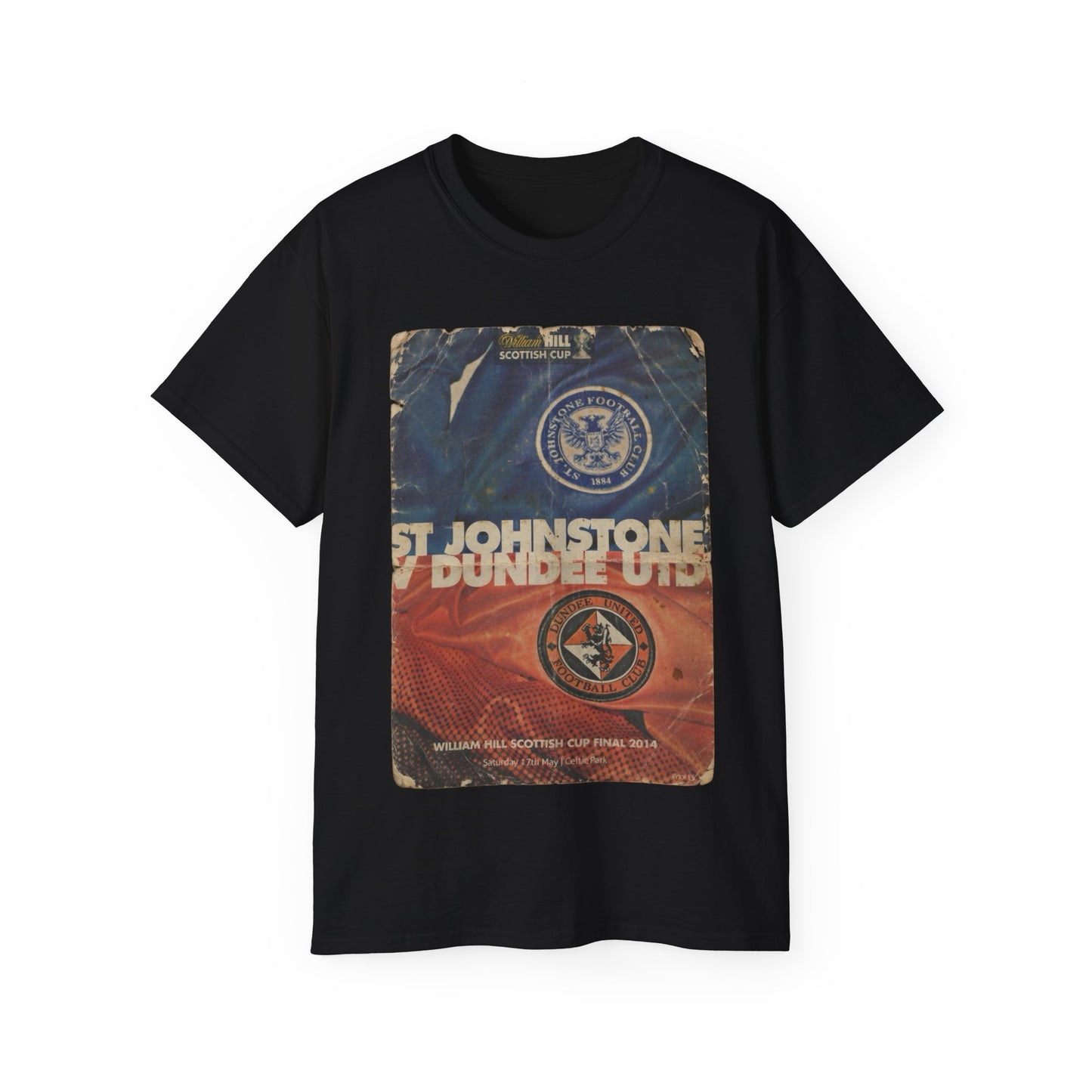 2014 Scottish Challenge Cup Final Dundee United St Johnstone Programme Poster Unisex Ultra Cotton Tee