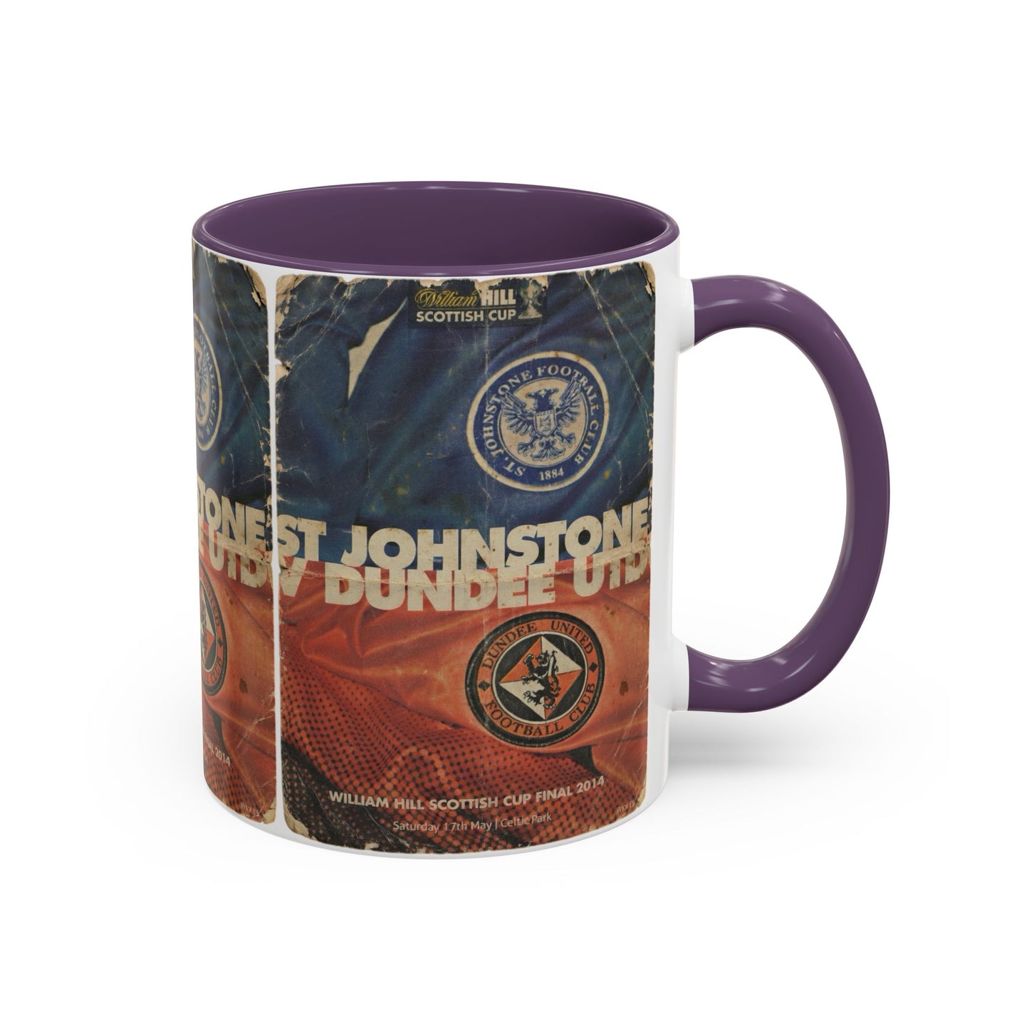 2014 Scottish Challenge Cup Final Dundee United St Johnstone Programme Poster Accent Coffee Mug (11, 15oz)