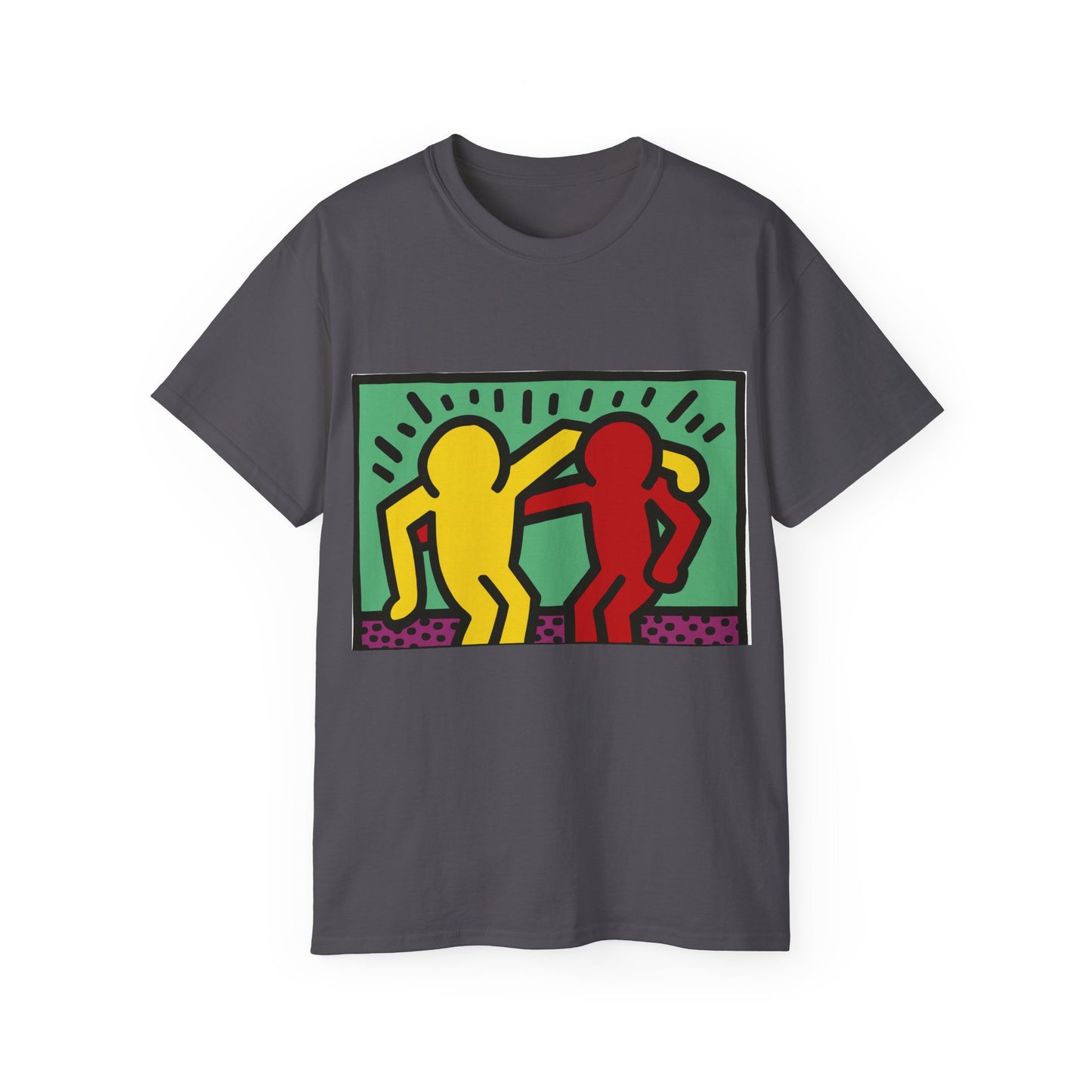 Keith Haring Pop Shop Red and Yellow T-Shirt