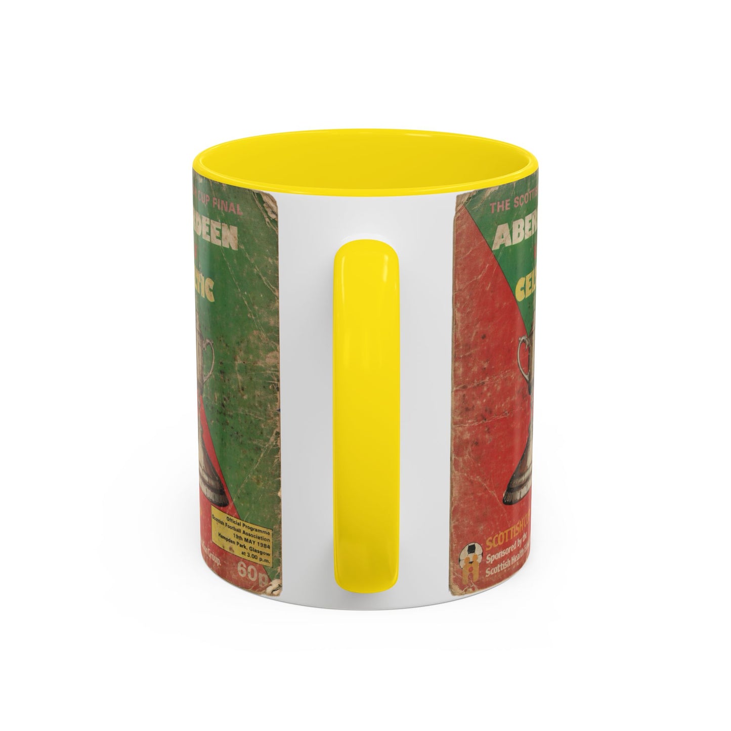 1984 Scottish Cup Final Aberdeen Celtic Programme Poster Accent Coffee Mug (11, 15oz)