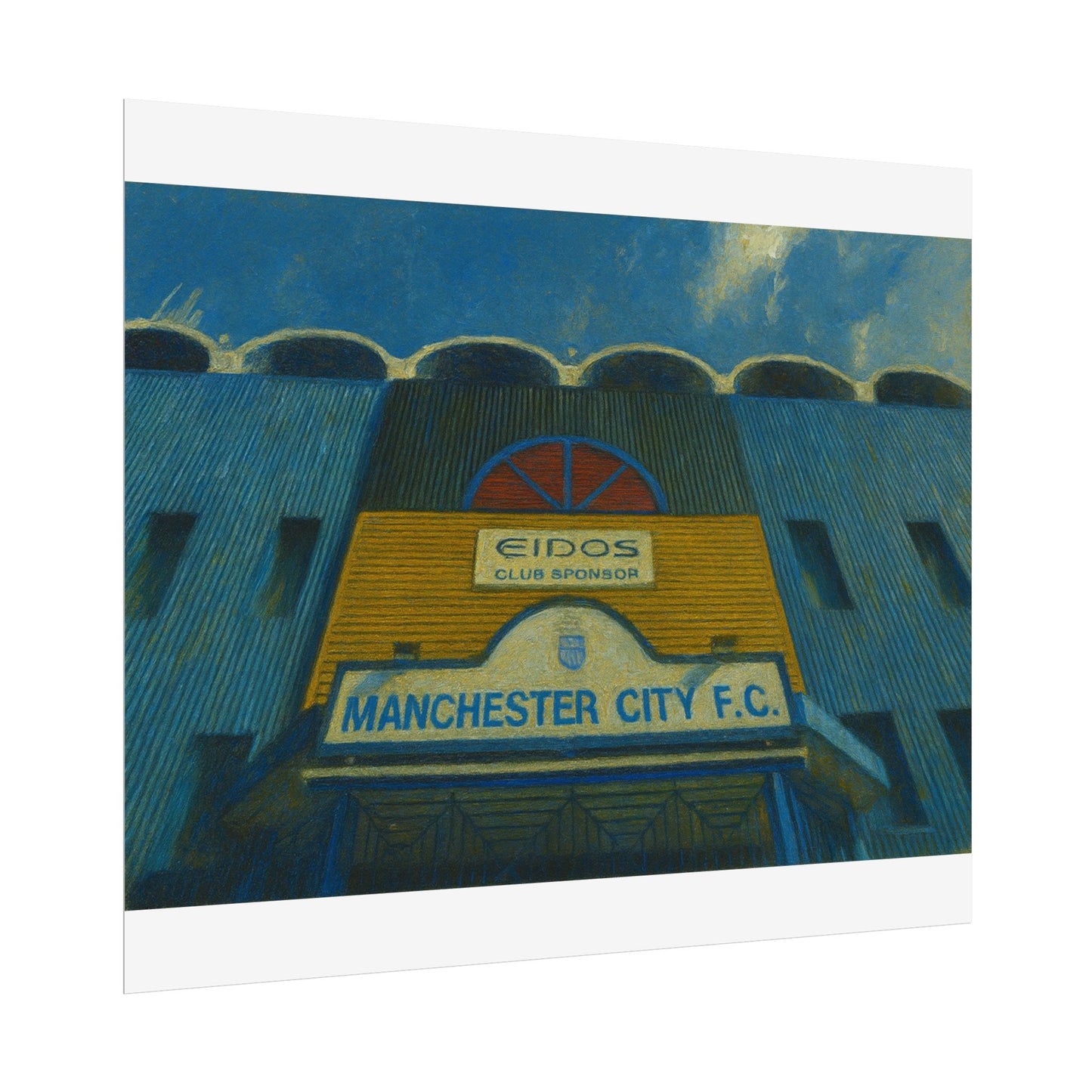 Manchester City F.C. Maine Road Rolled Poster
