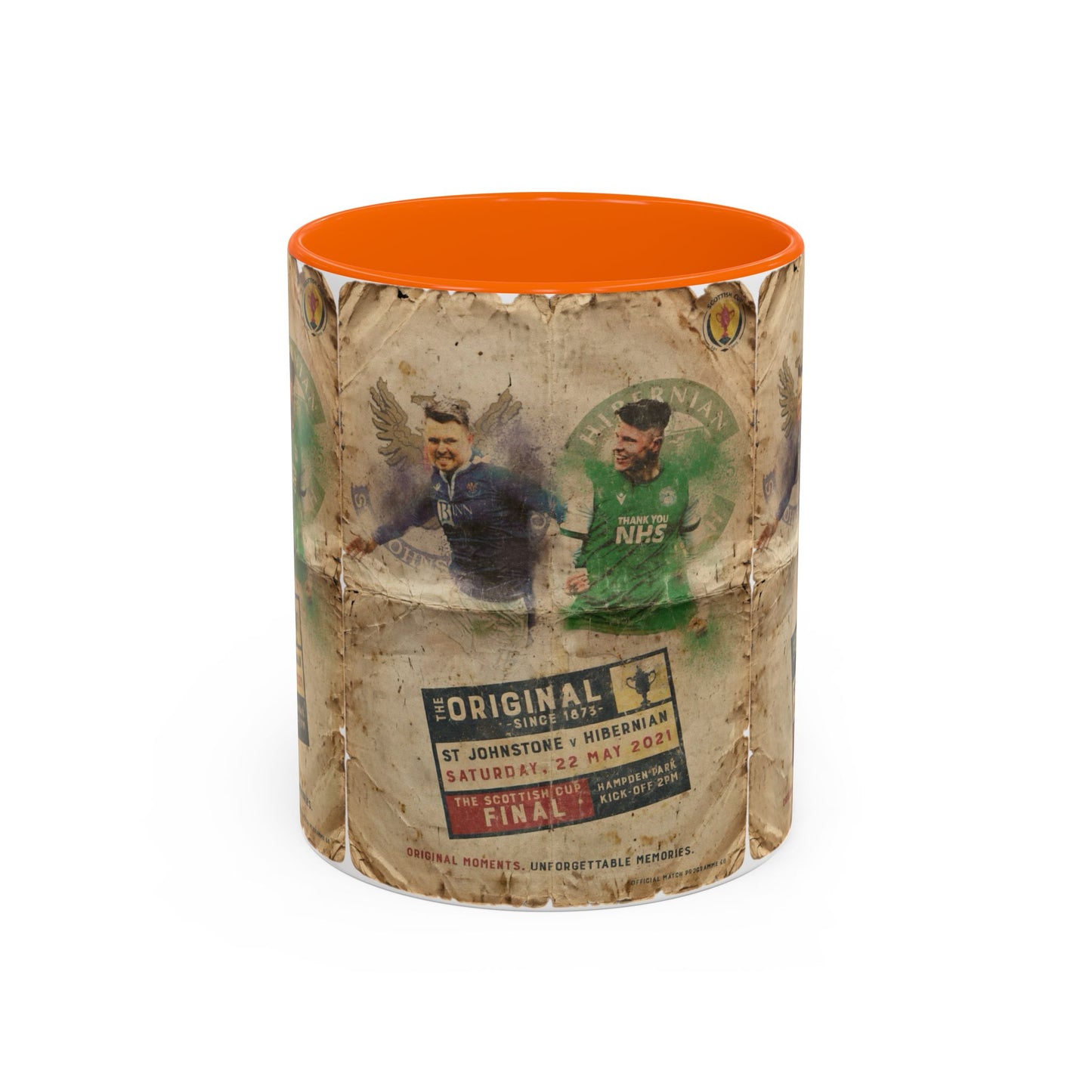 2021 Scottish challenge cup final St Johnstone Hibernian Programme Poster Accent Coffee Mug (11, 15oz)