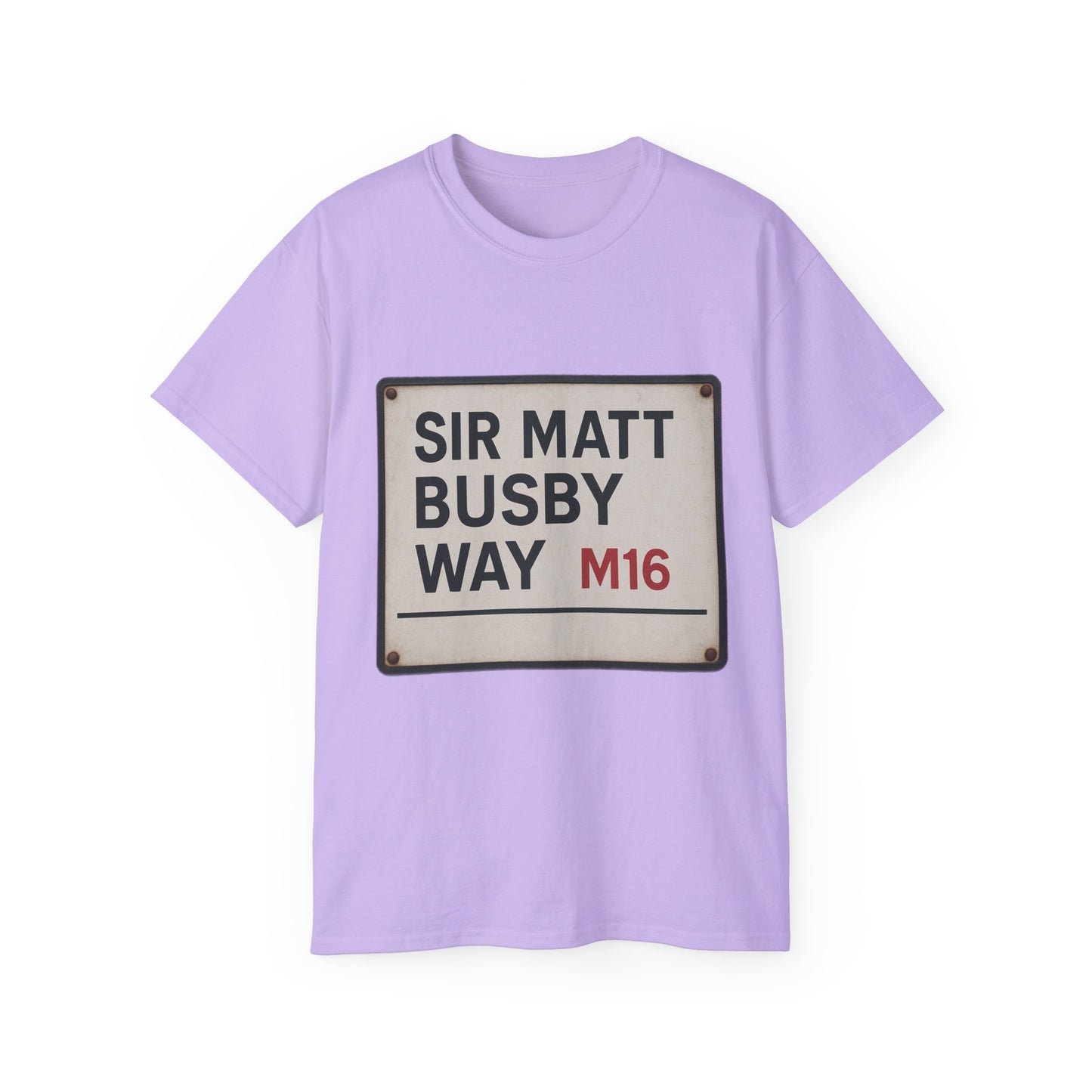 Sir Matt Busby Way Road Sign T-Shirt