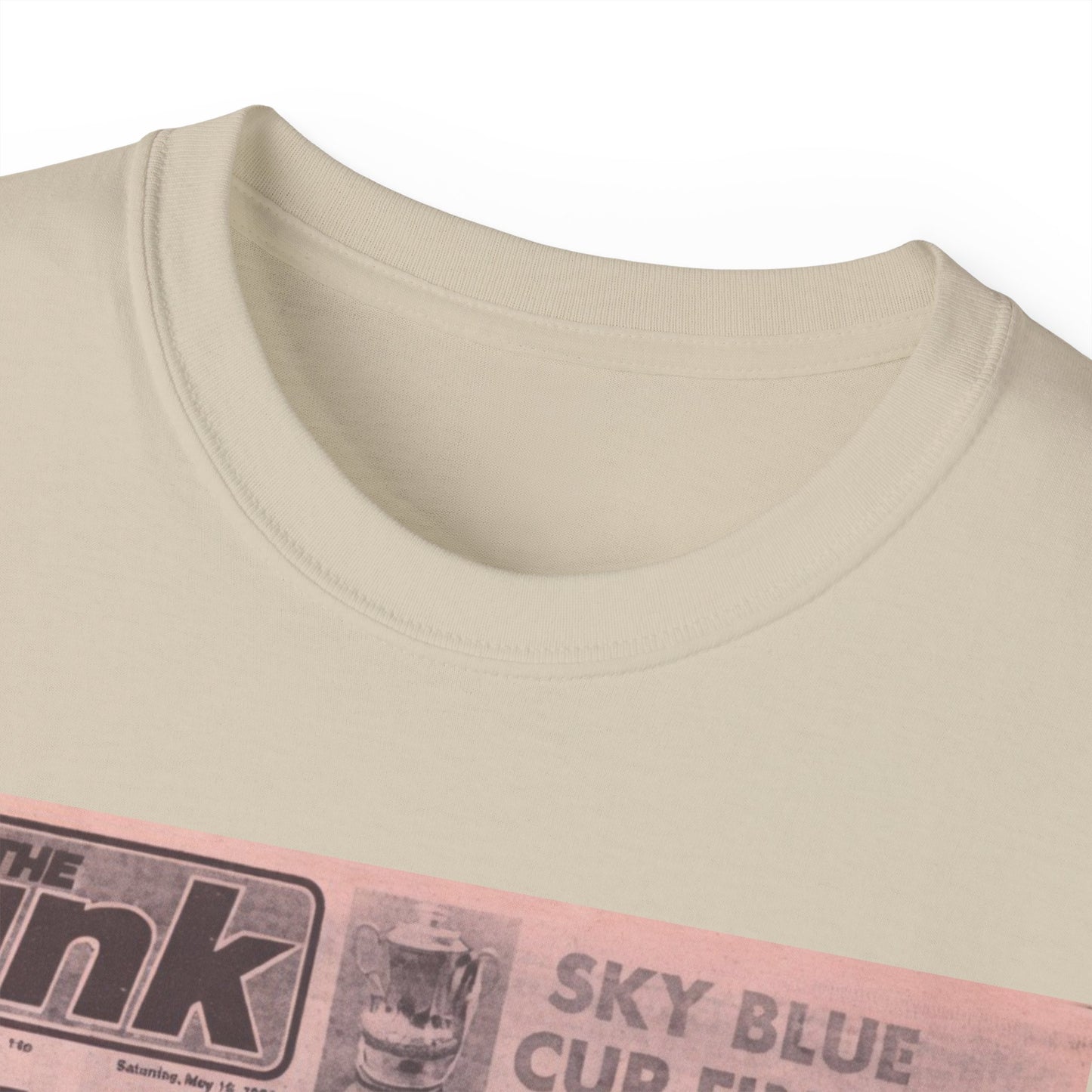 Coventry City Newspaper The Pink FA Cup Final 1987 Unisex Ultra Cotton Tee