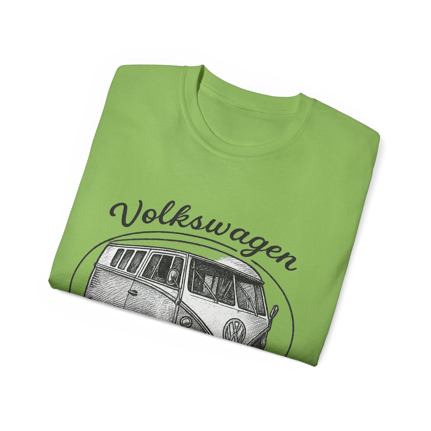 Volkswagen Camper Van 3/4 Black and White Drawing T-Shirt