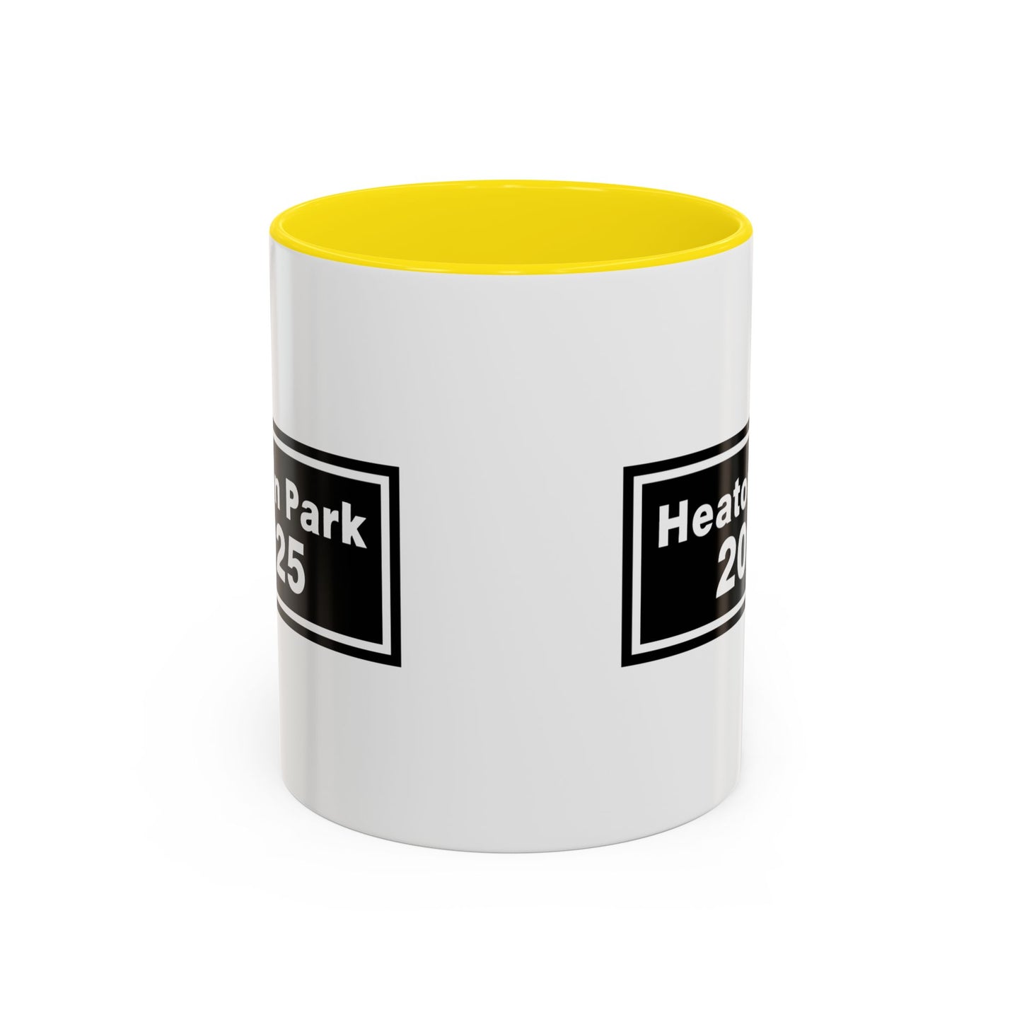 Heaton Park Celebration Mug - Black Accent Coffee Cup, Customizable Gifts, 2025 Graduation, Family Reunion, Unique Collectible
